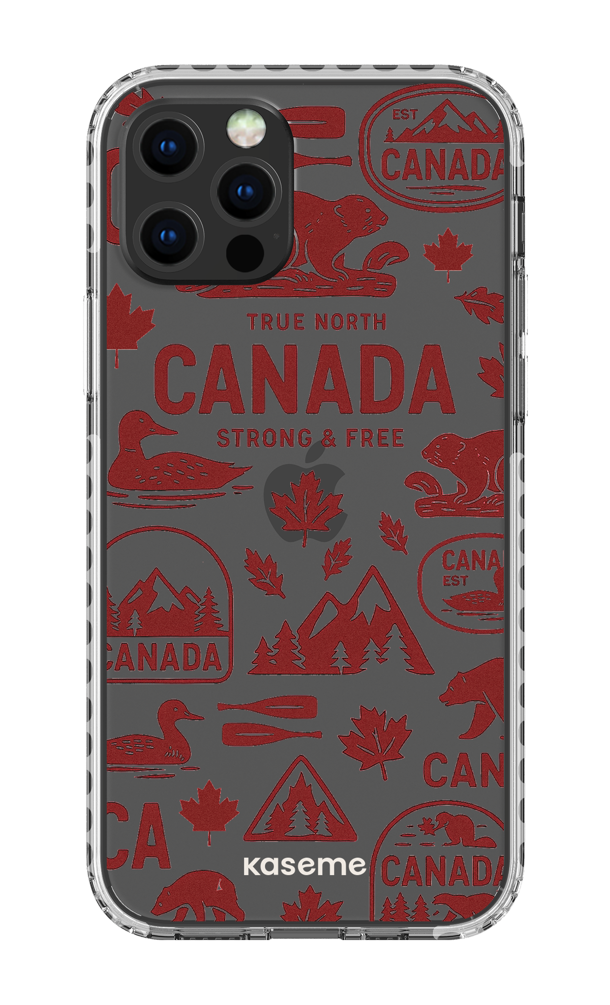 iPhone 12 pro Clear Case - White Oh Canada -