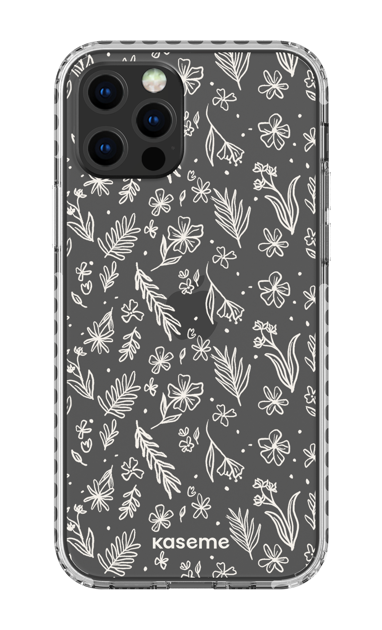 iPhone 12 pro Clear Case - White Olive Branch Clear Case -