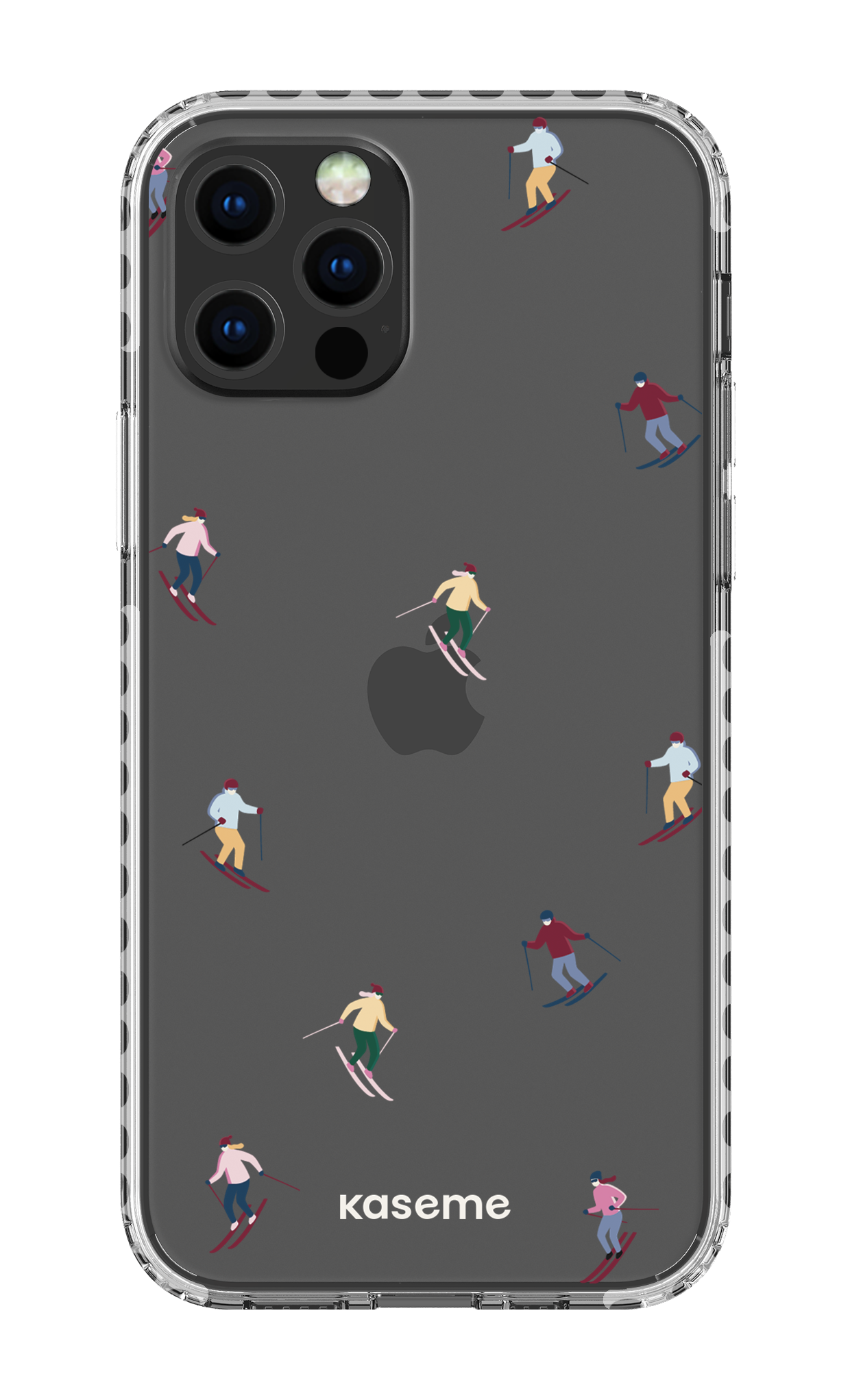 iPhone 12 pro Clear Case - White Slope Clear Case -