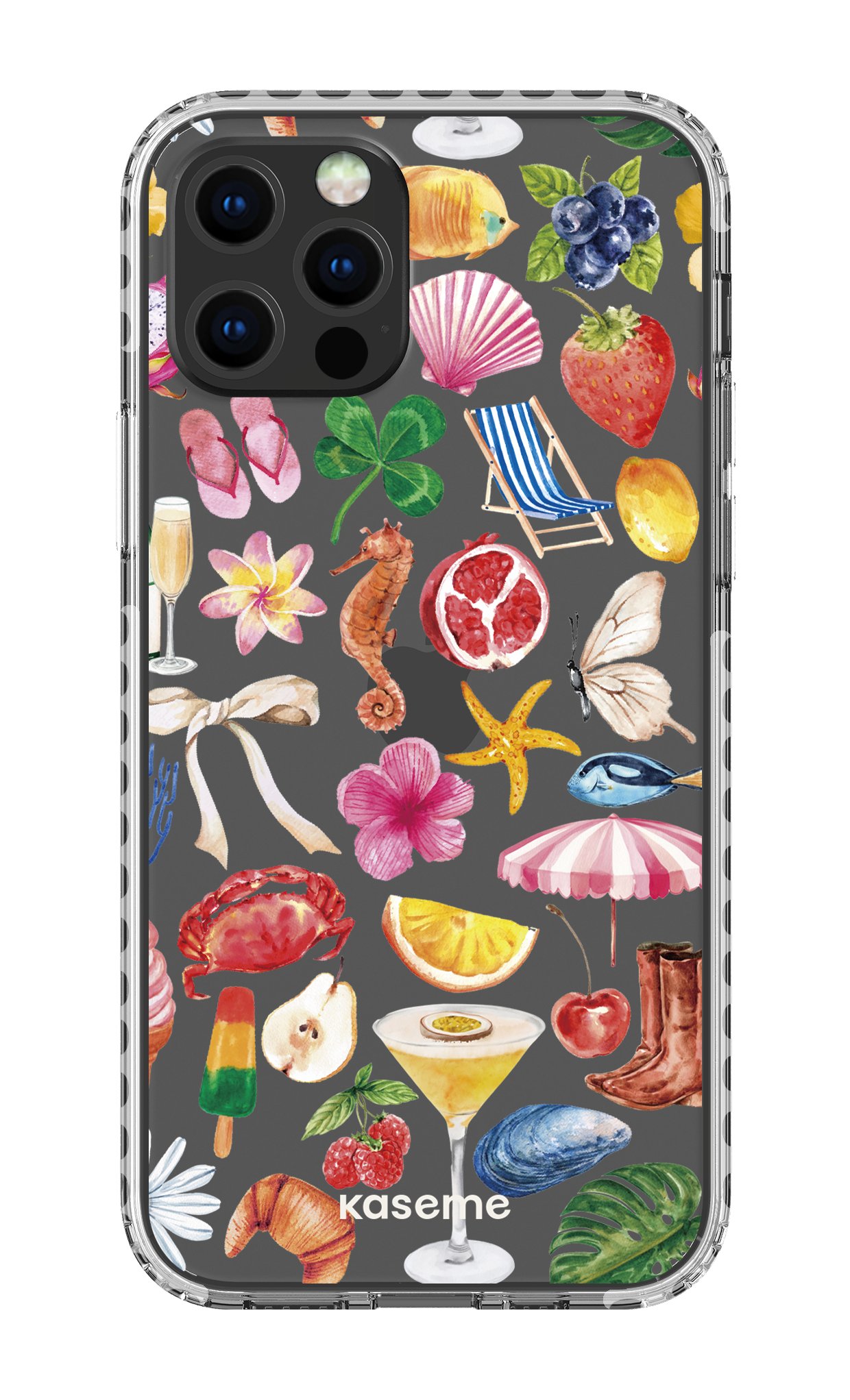 iPhone 12 pro Clear Case - White St-Tropez Clear Case -