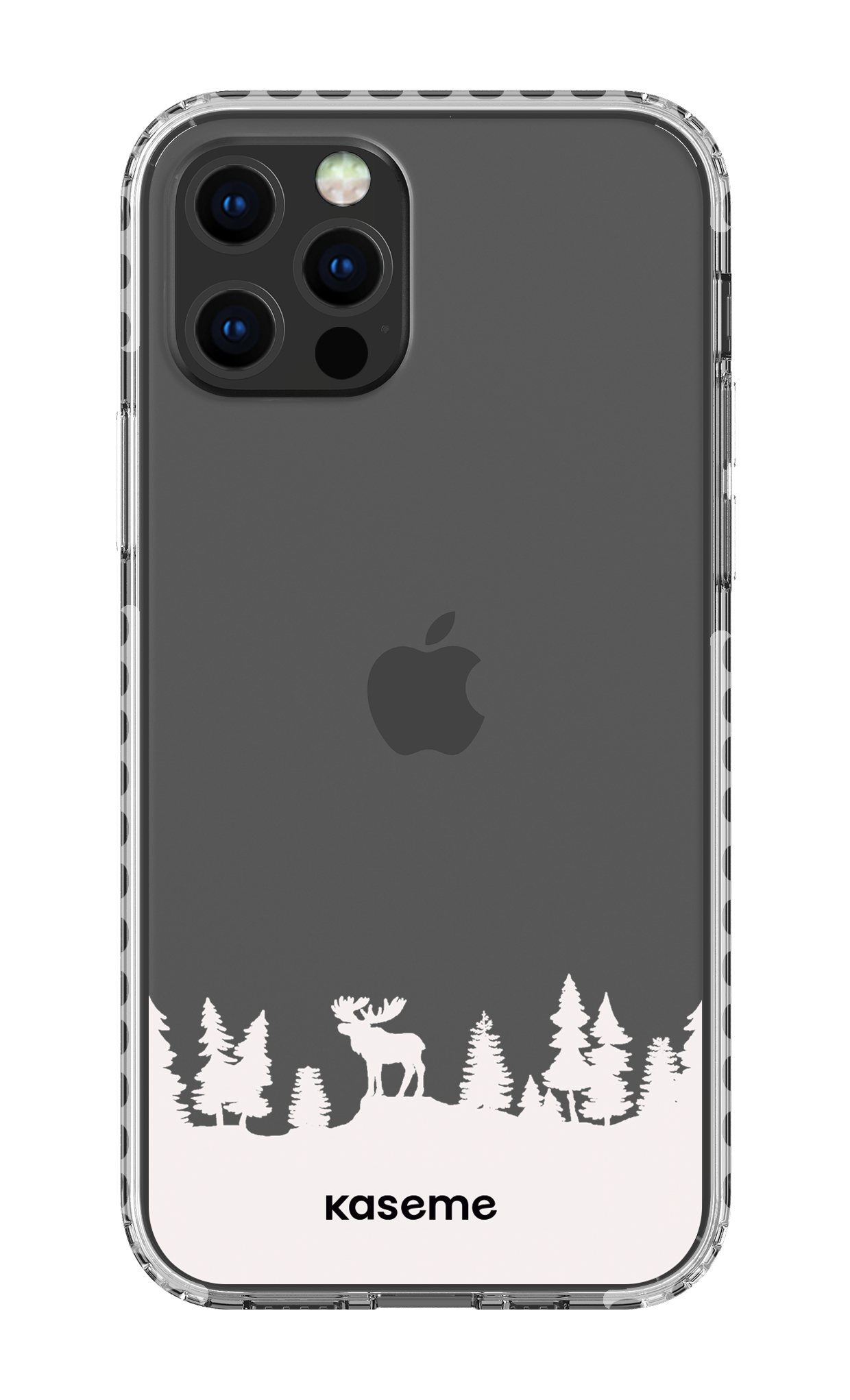 iPhone 12 pro Clear Case - White The Moose Clear Case -