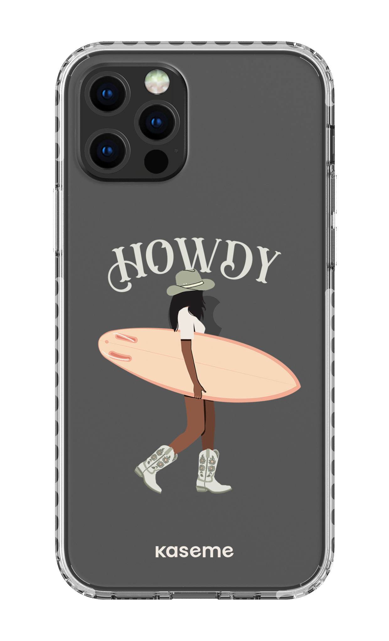 iPhone 12 pro Clear Case - White Westsea Green Clear Case -