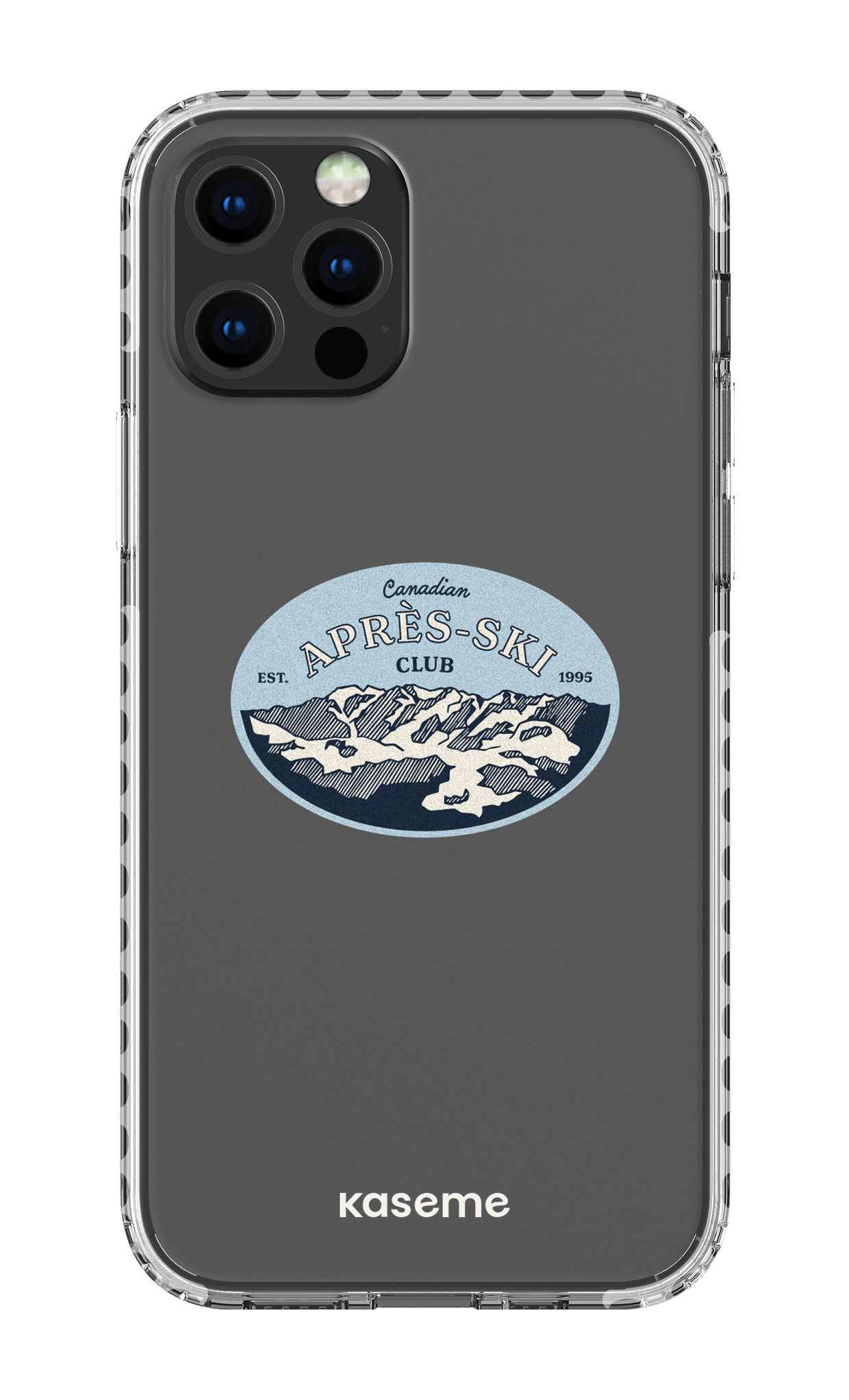 iPhone 12 pro Clear Case - White Whistler Clear Case -