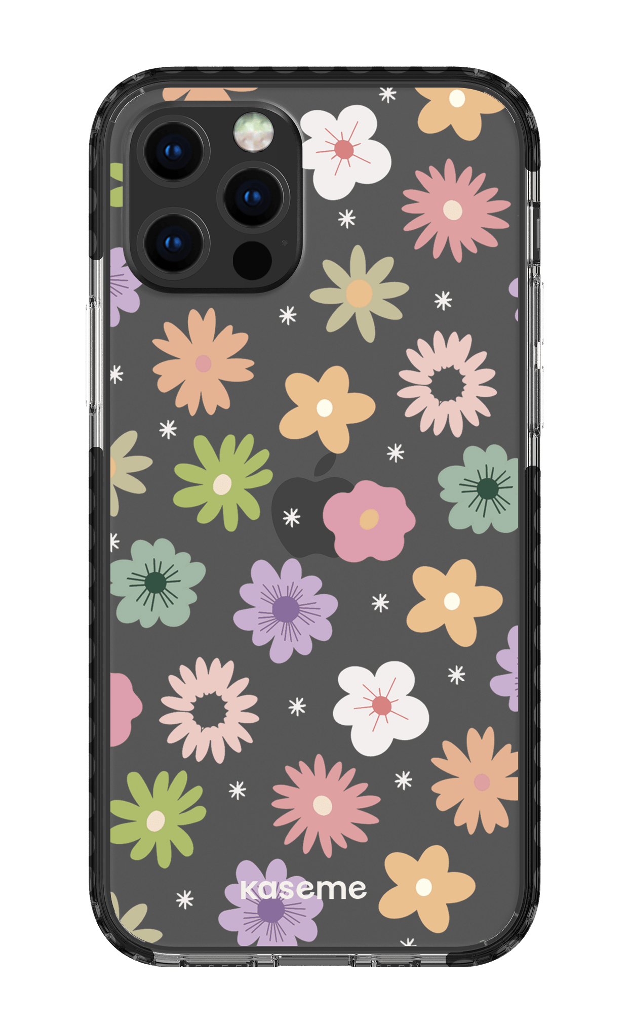 iPhone 12 pro Clear Case Black Adore small Clear Case -