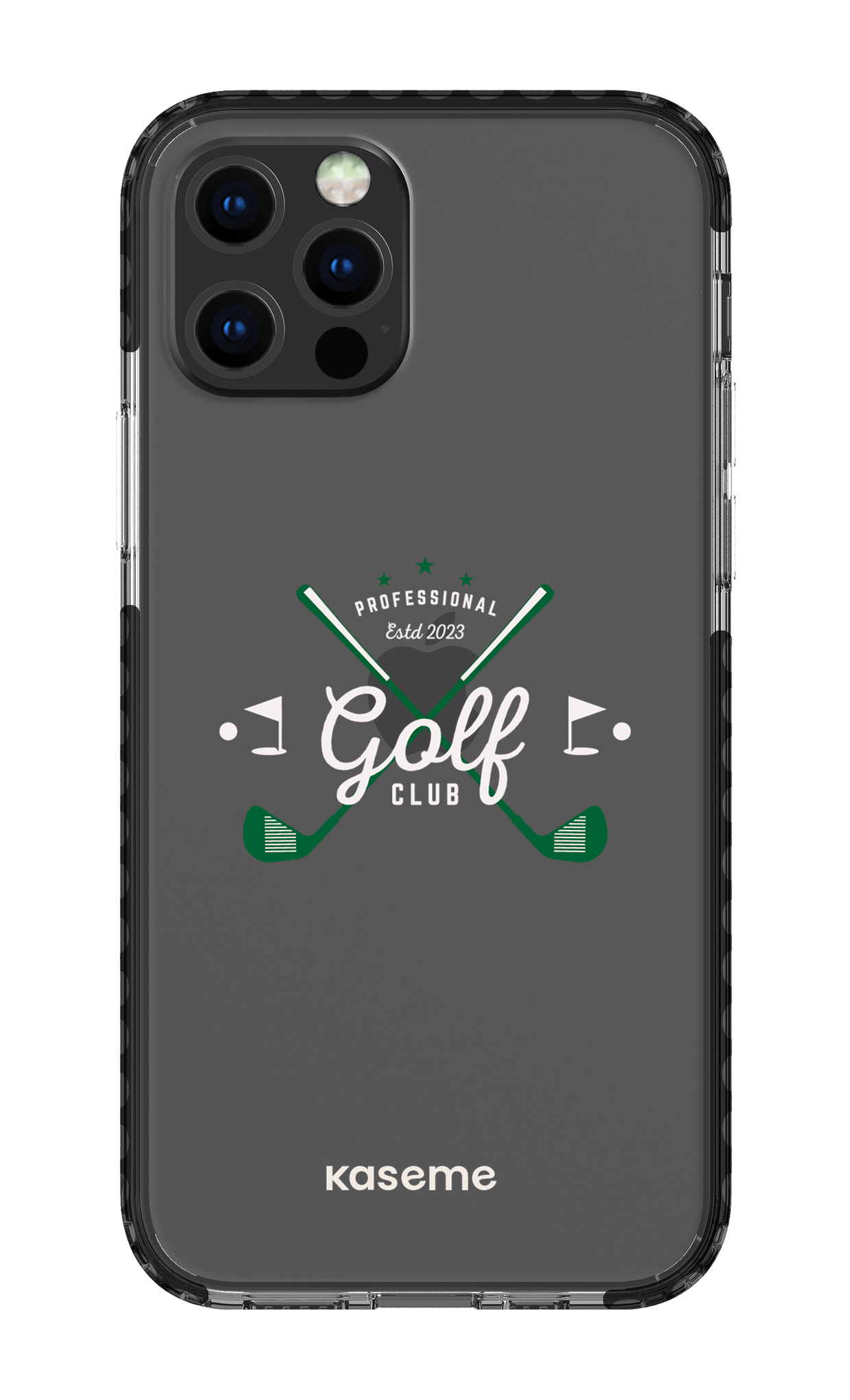 iPhone 12 pro Clear Case Black Bogey clear case -