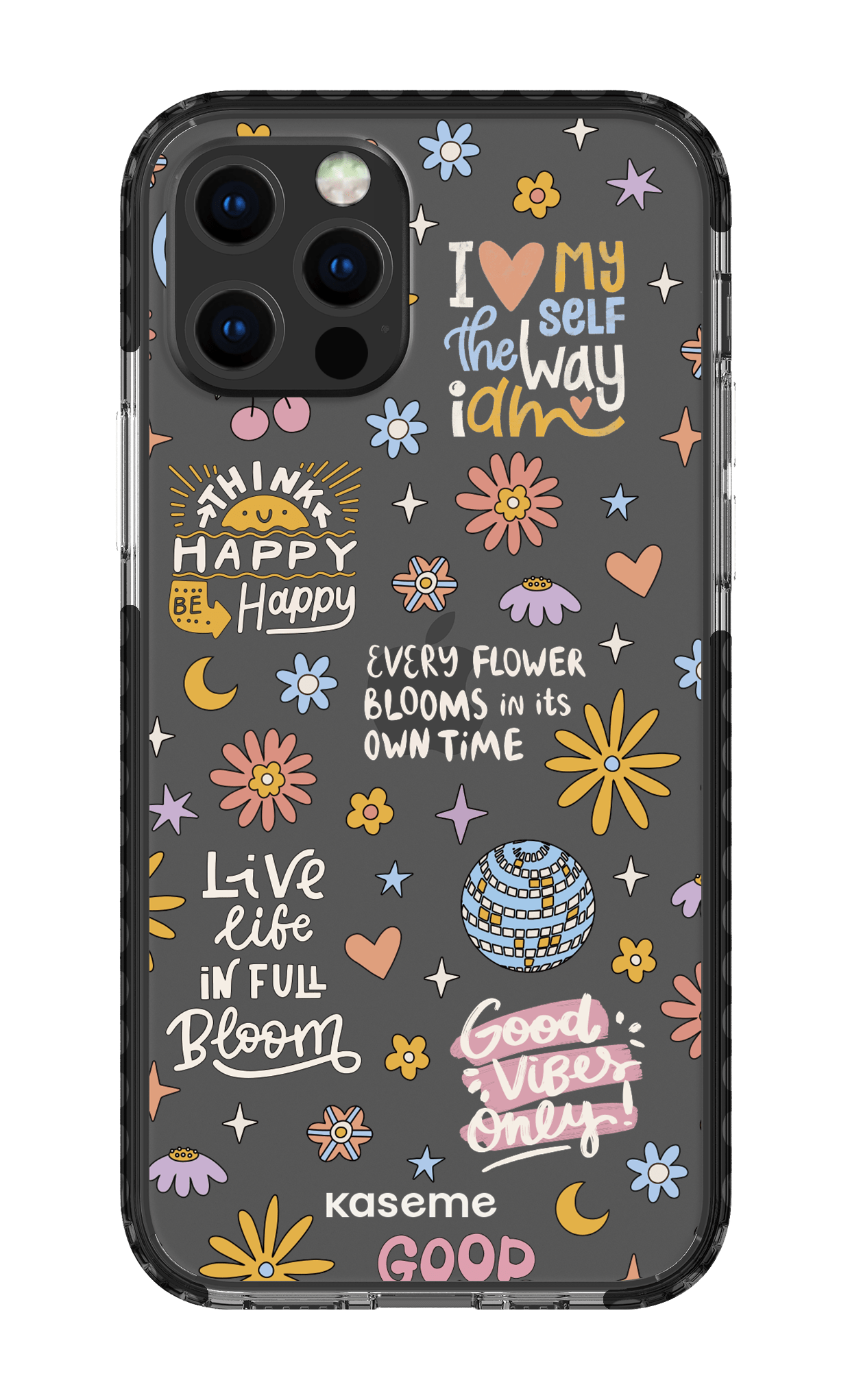 iPhone 12 pro Clear Case Black Candid clear case -