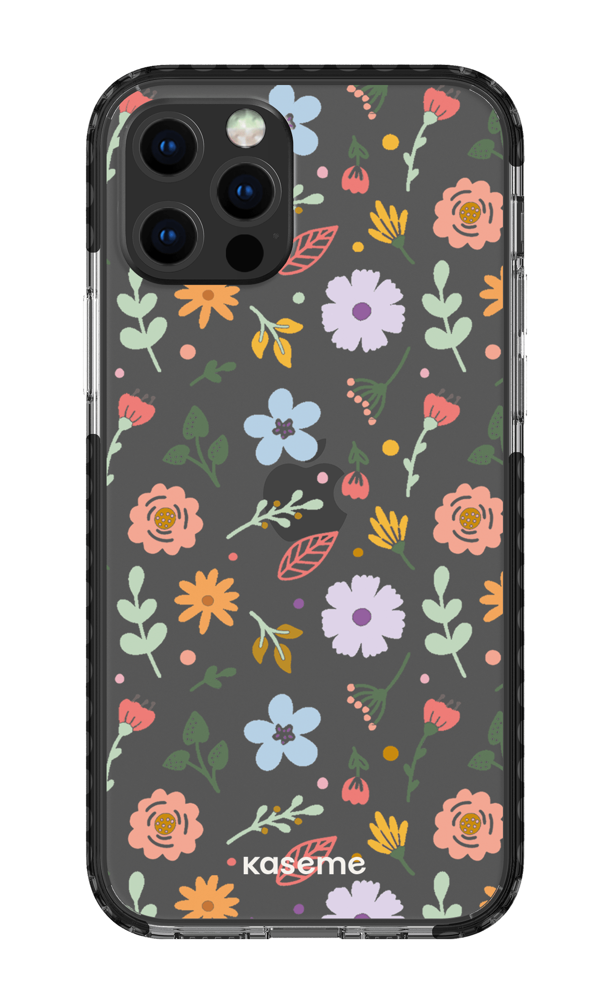 iPhone 12 pro Clear Case Black Charm clear case -