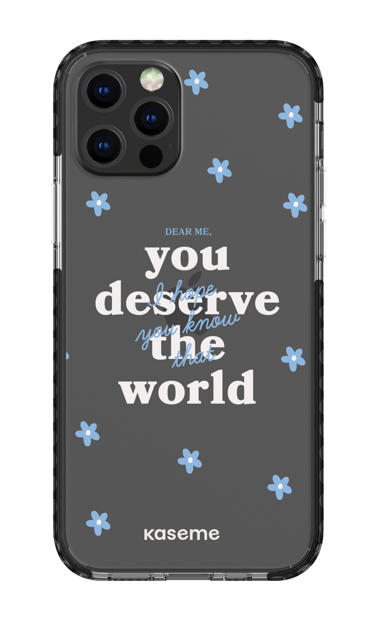 iPhone 12 pro Clear Case Black Dear Me clear case -