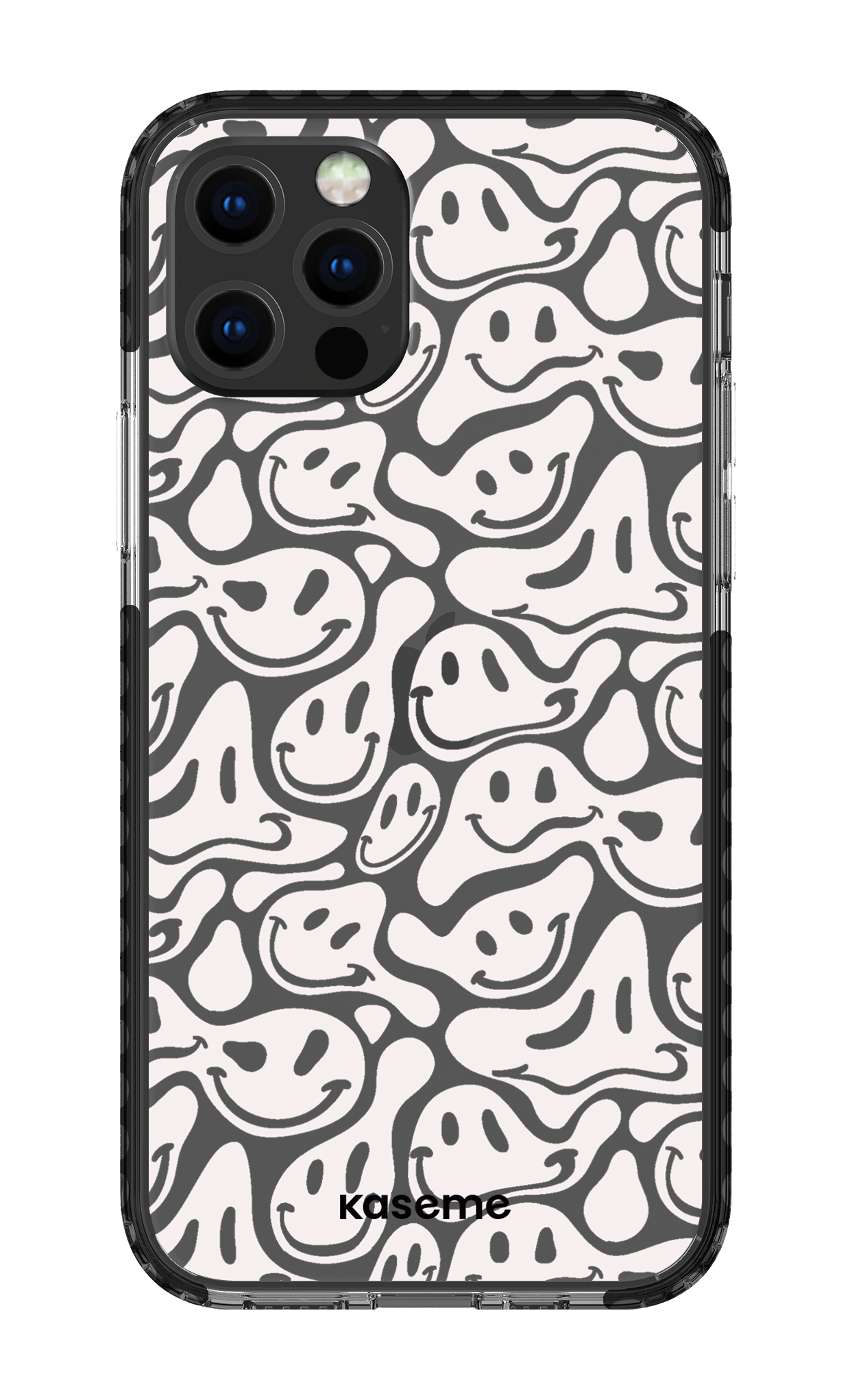 iPhone 12 pro Clear Case Black Dystopia Clear Case -