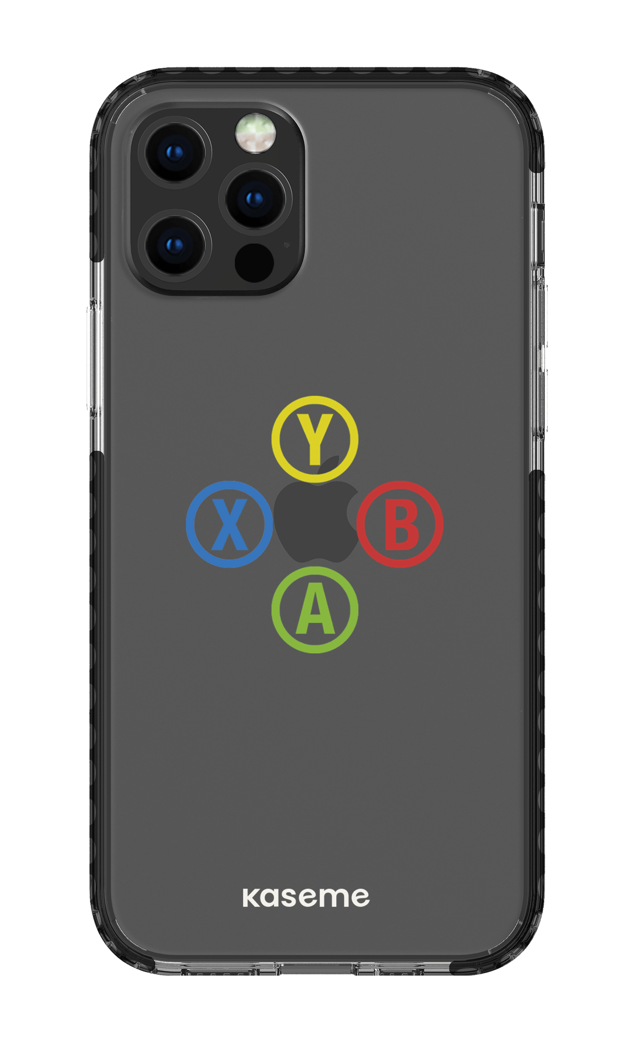 iPhone 12 pro Clear Case Black Game clear case -