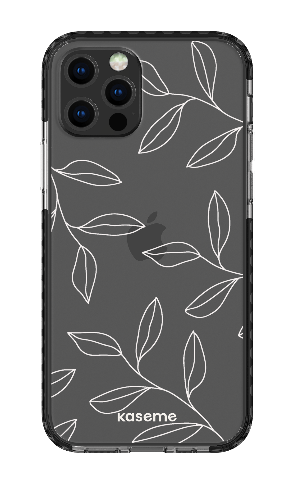 iPhone 12 pro Clear Case Black Gloomy Clear Case -