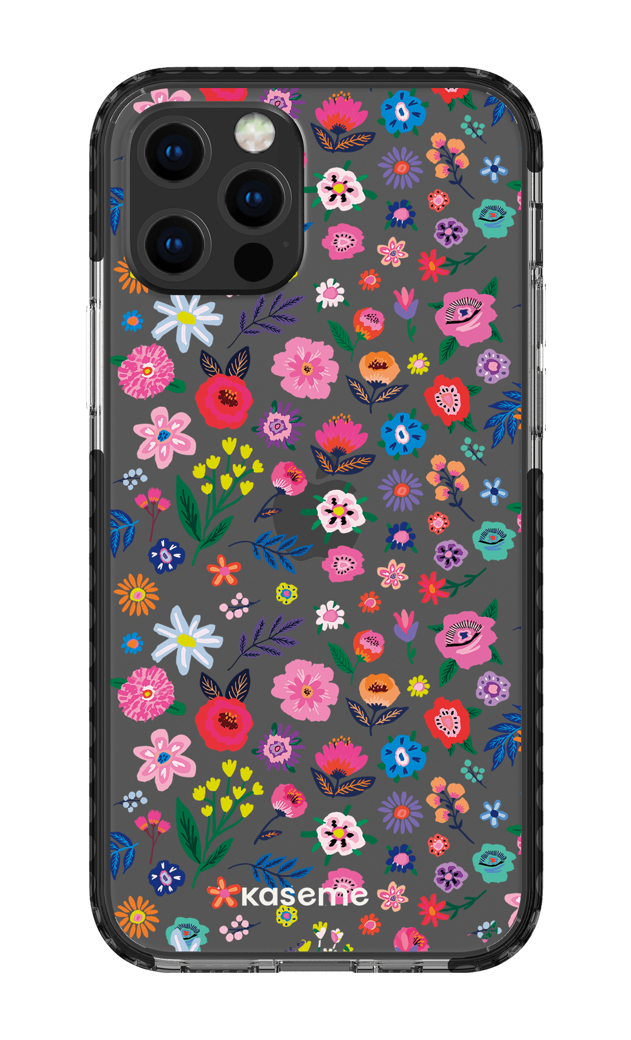 iPhone 12 pro Clear Case Black Hallucinate Clear Case -