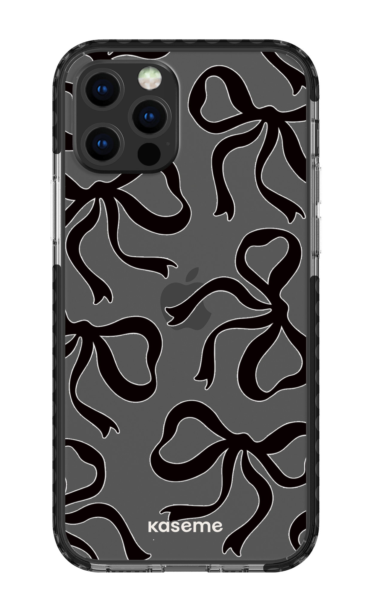 iPhone 12 pro Clear Case Black Lace Black Clear Case -