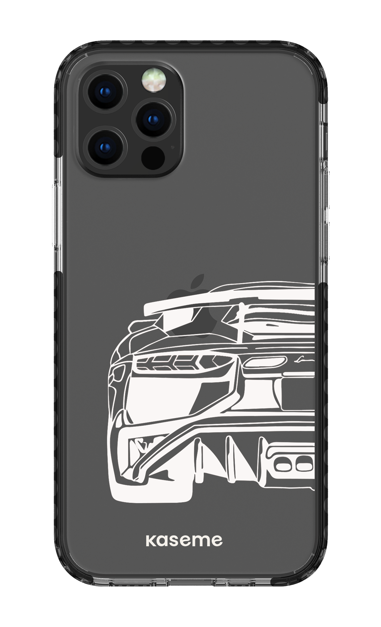 iPhone 12 pro Clear Case Black Lambo clear case -