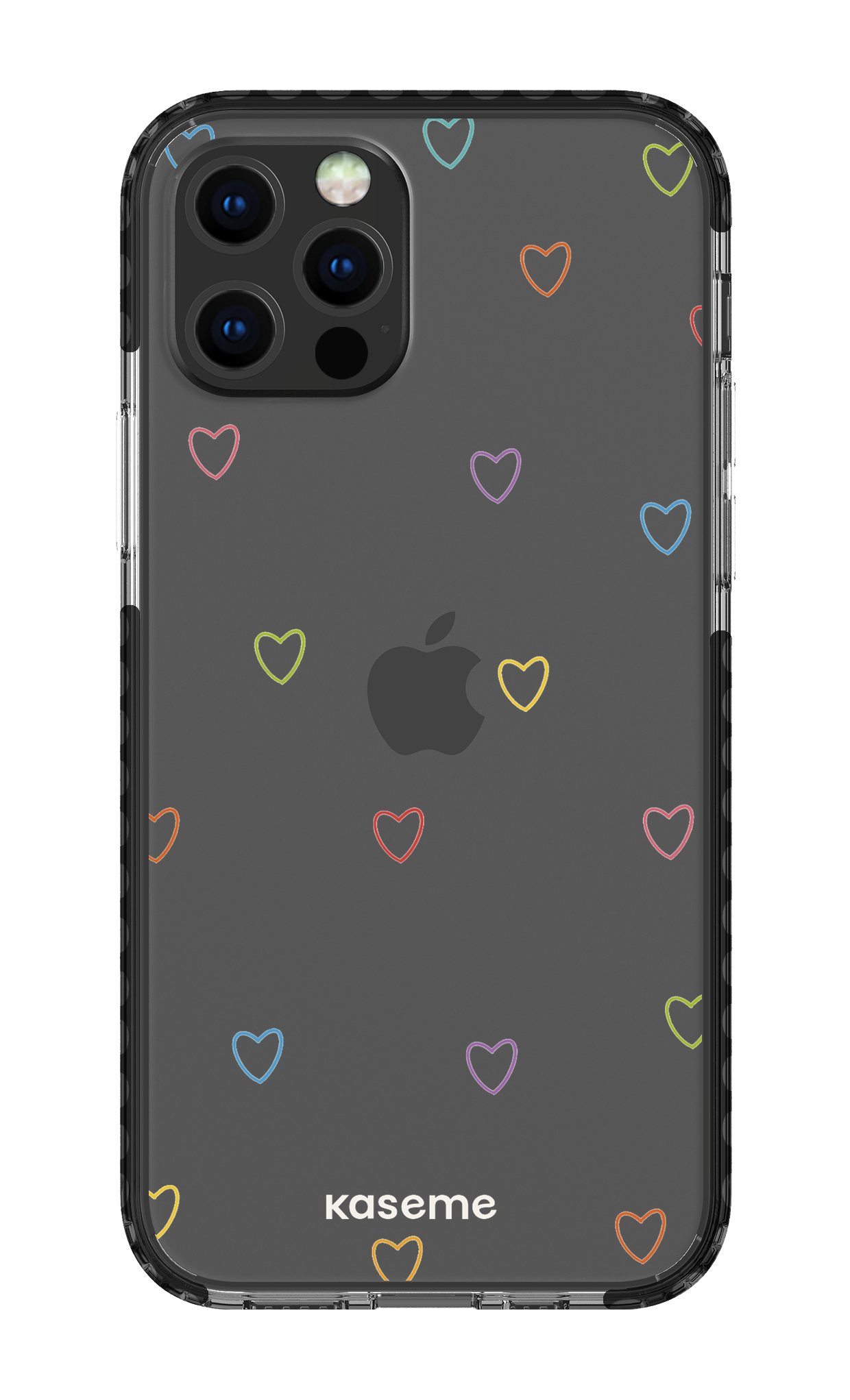 iPhone 12 pro Clear Case Black Love Wins Clear Case -