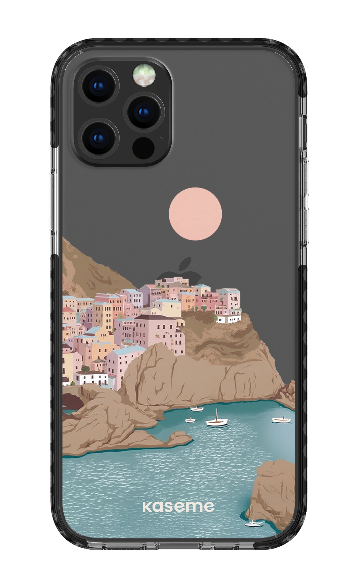 iPhone 12 pro Clear Case Black Mediterrana Clear Case -