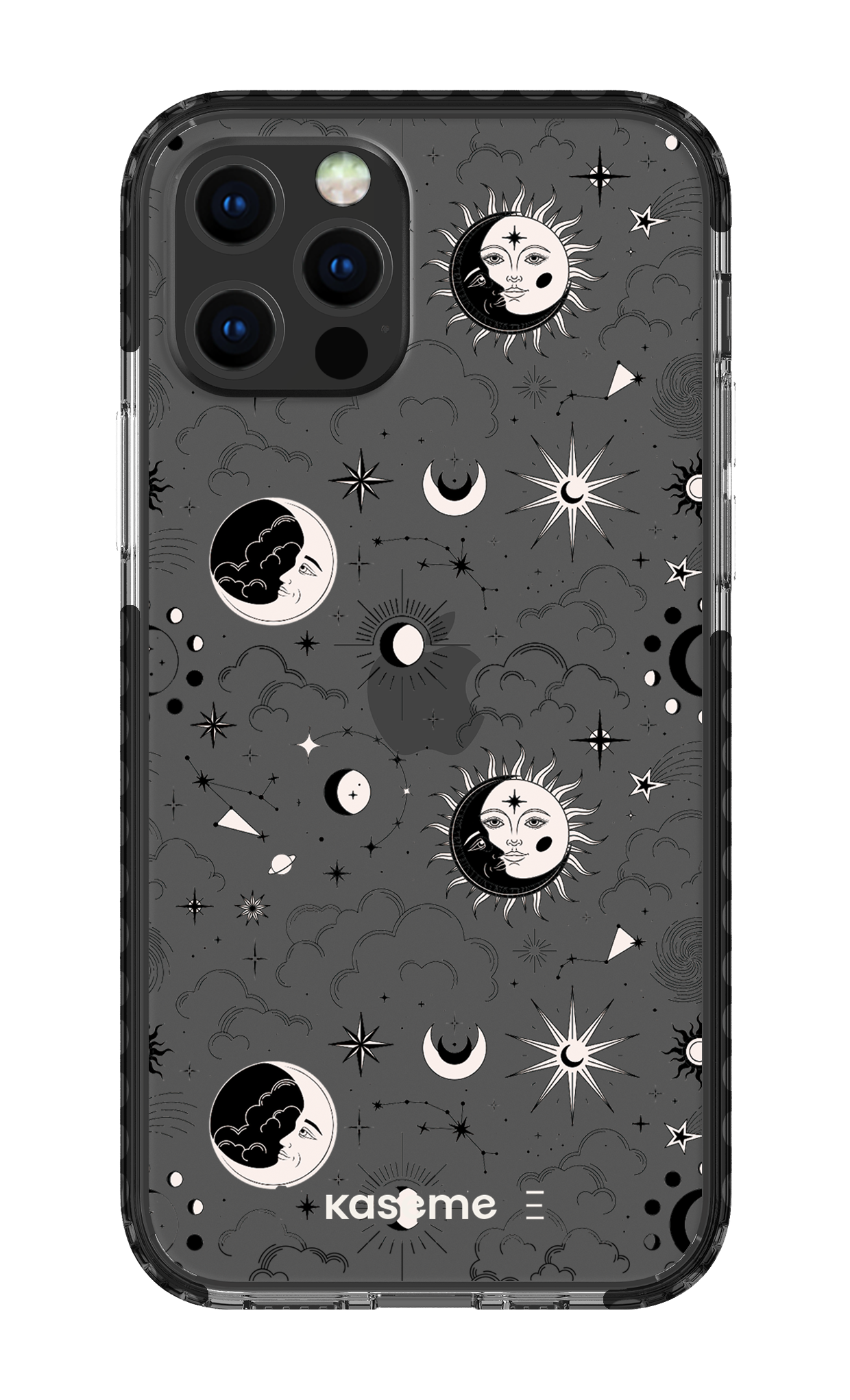 iPhone 12 pro Clear Case Black Milky Way Black Clear Case -