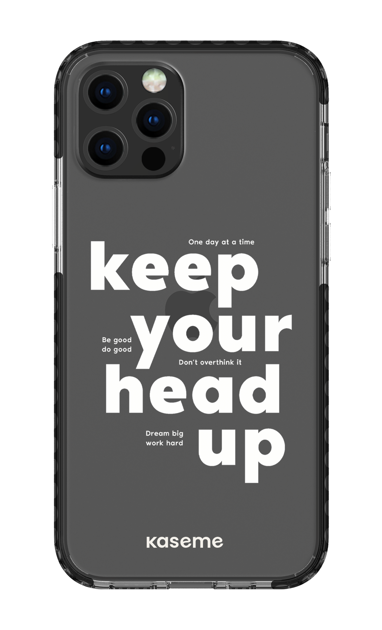 iPhone 12 pro Clear Case Black Mindset Clear Case -