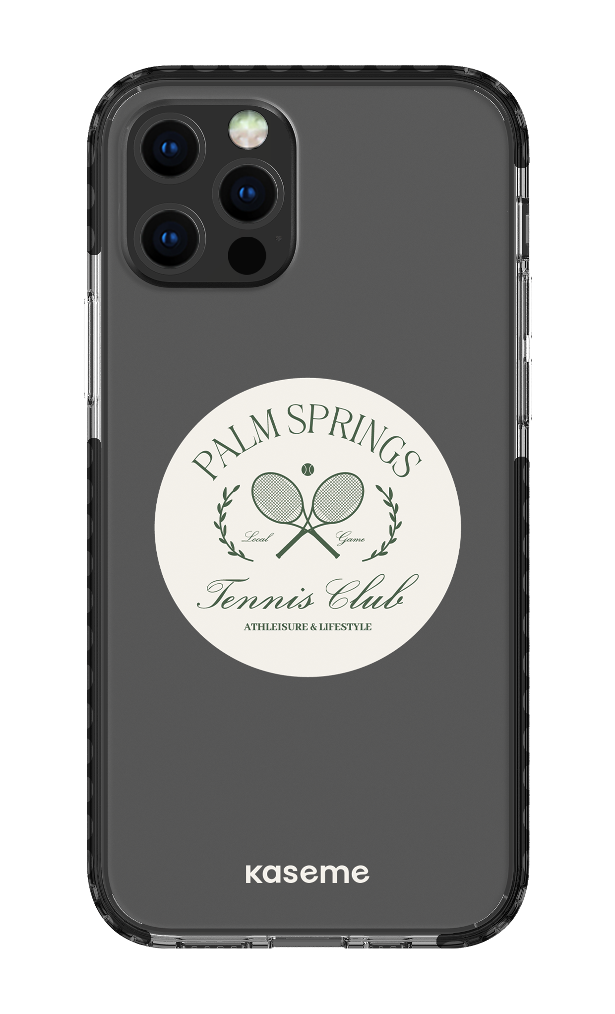 iPhone 12 pro Clear Case Black Serve it up Clear Case -