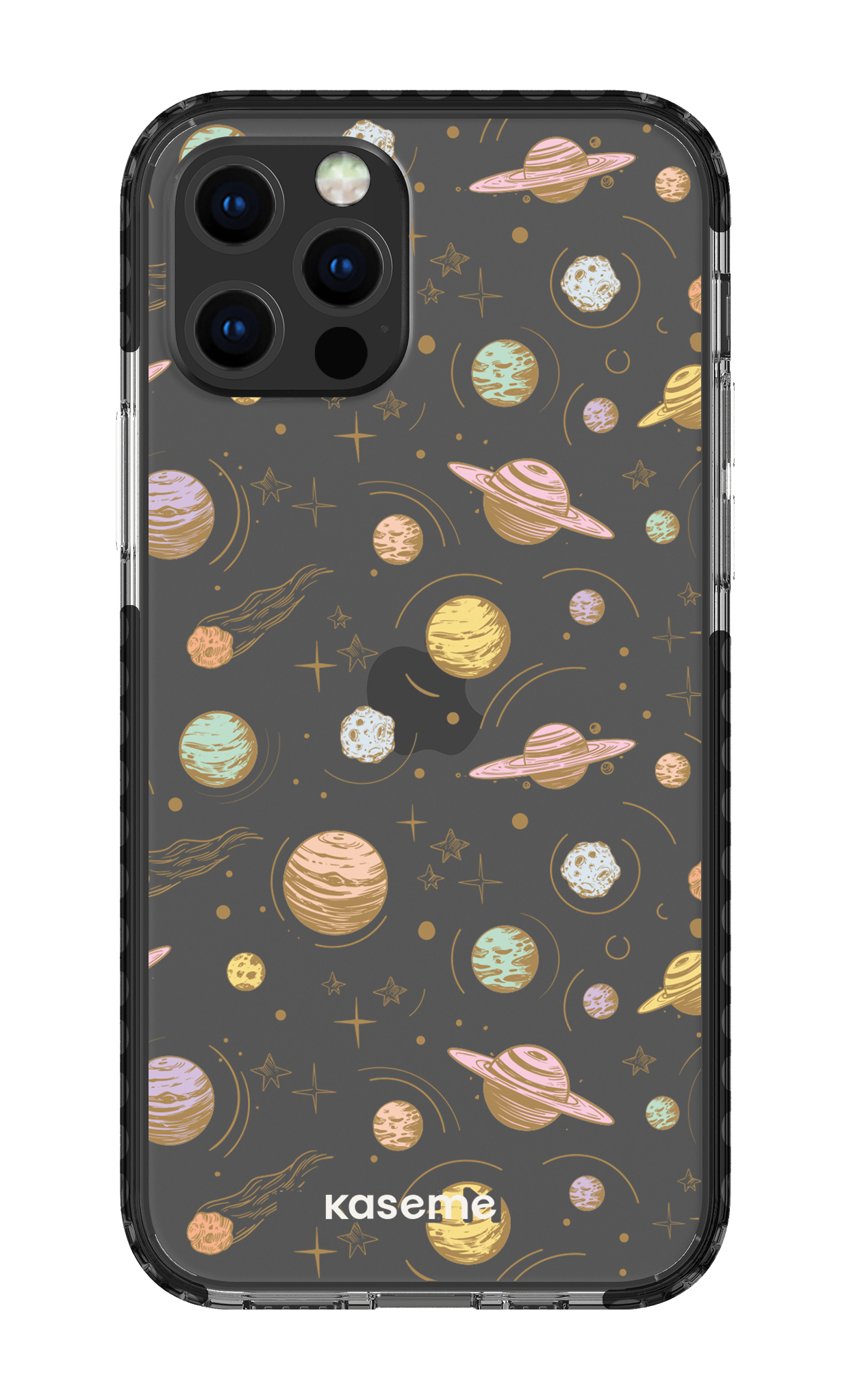 iPhone 12 pro Clear Case Black Solar Clear Case -