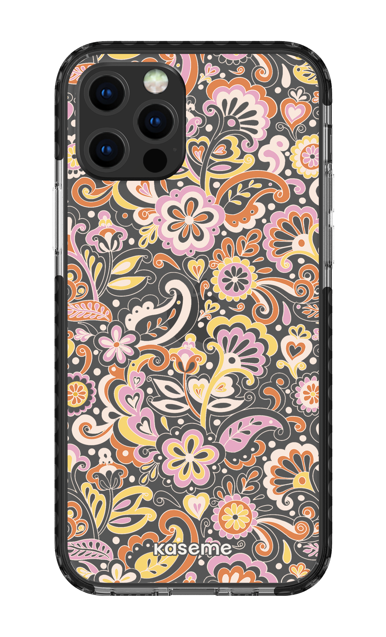 iPhone 12 pro Clear Case Black Sunbathe Clear Case -