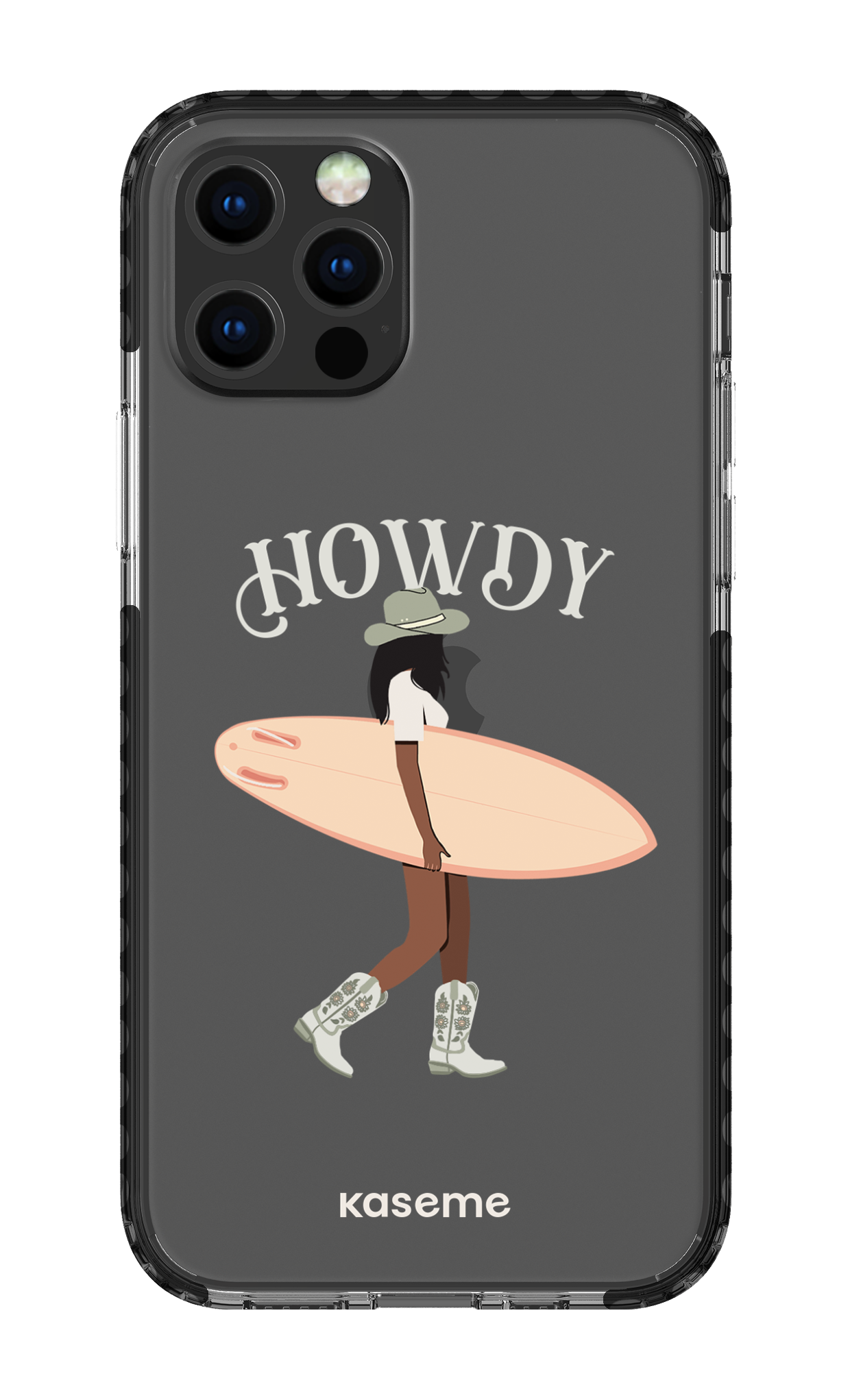 iPhone 12 pro Clear Case Black Westsea Green Clear Case -