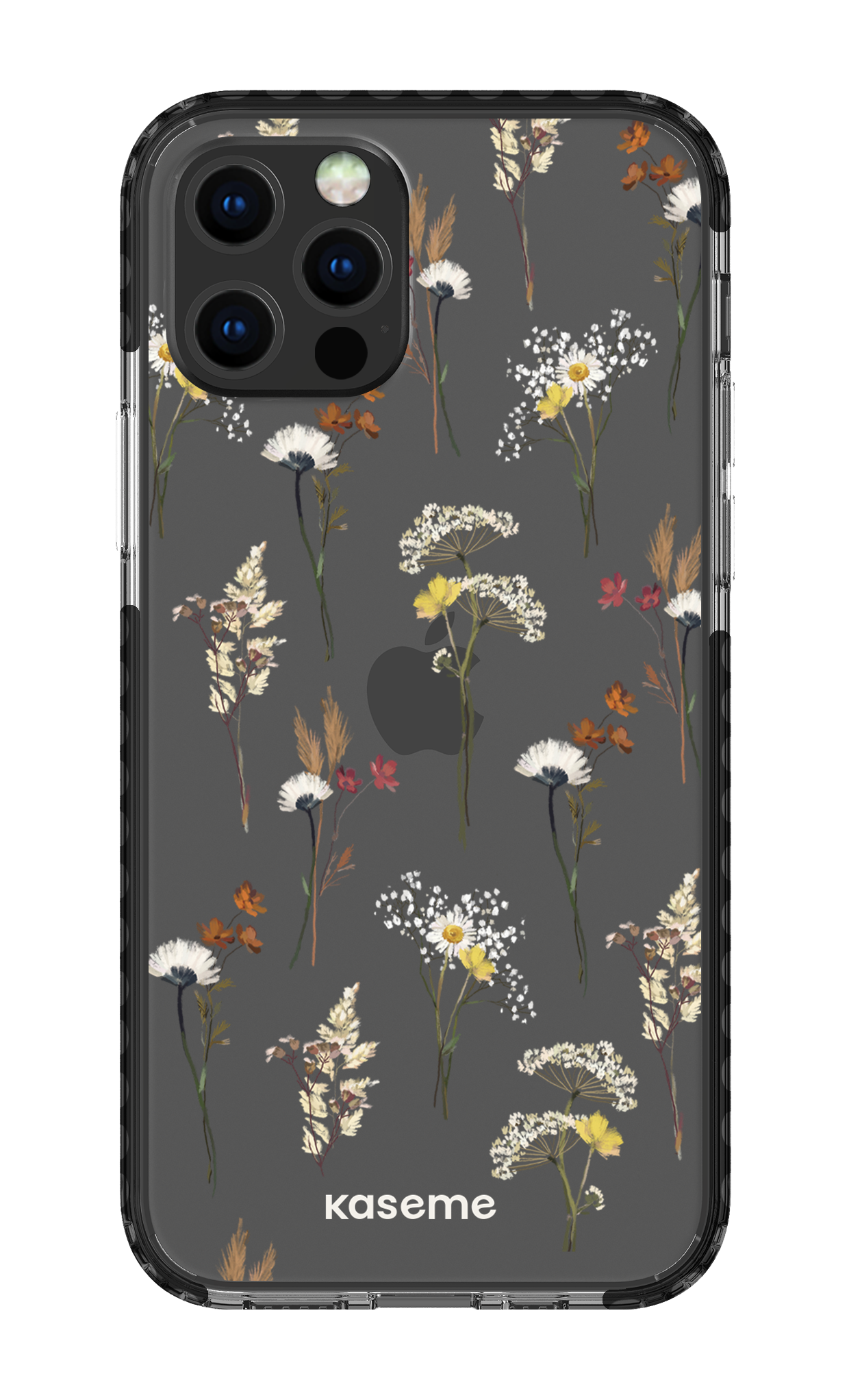 iPhone 12 pro Clear Case Black Wilderness Clear Case -