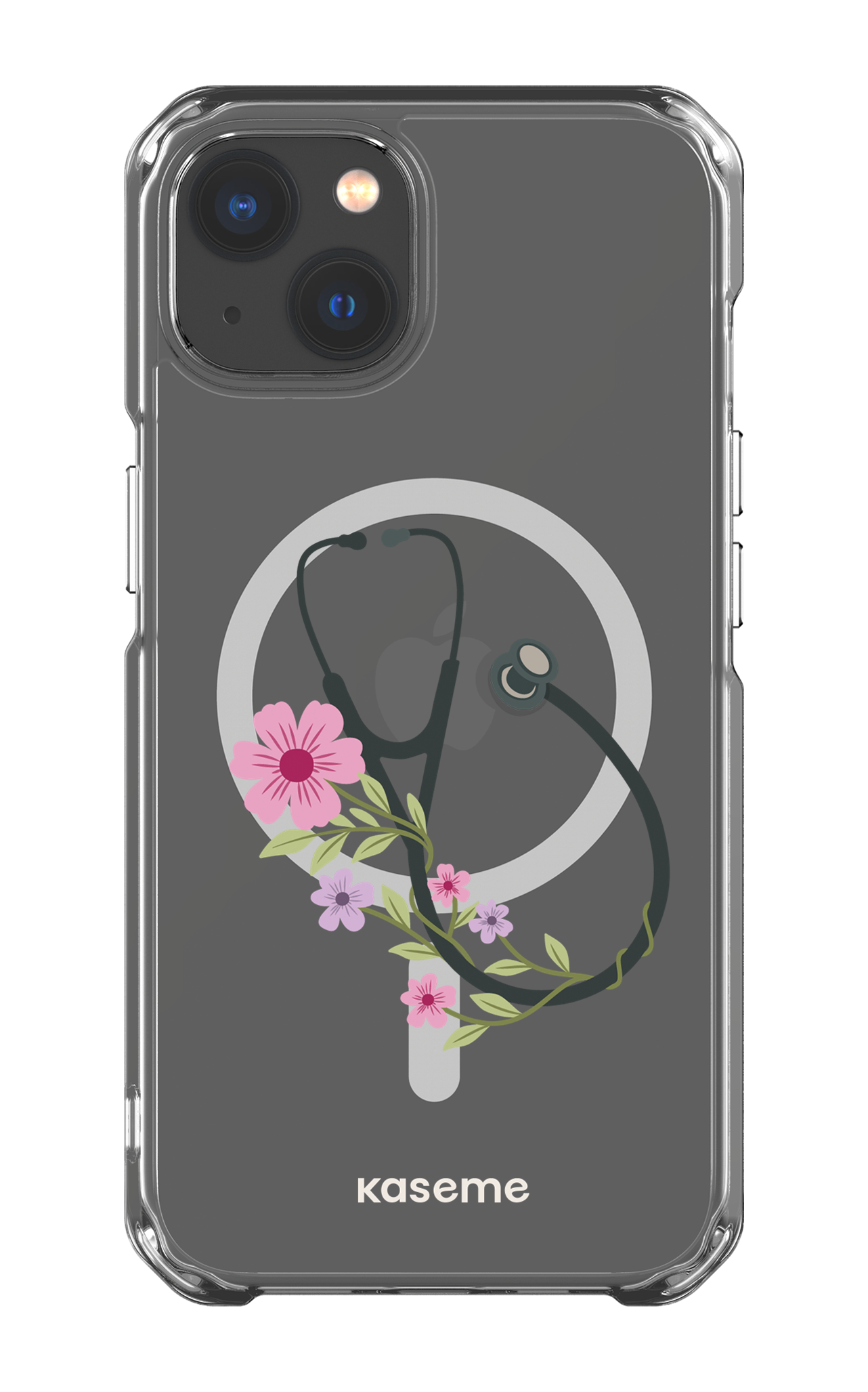 iPhone 13 Clear Case - Magsafe Blossom Beat Clear Case -