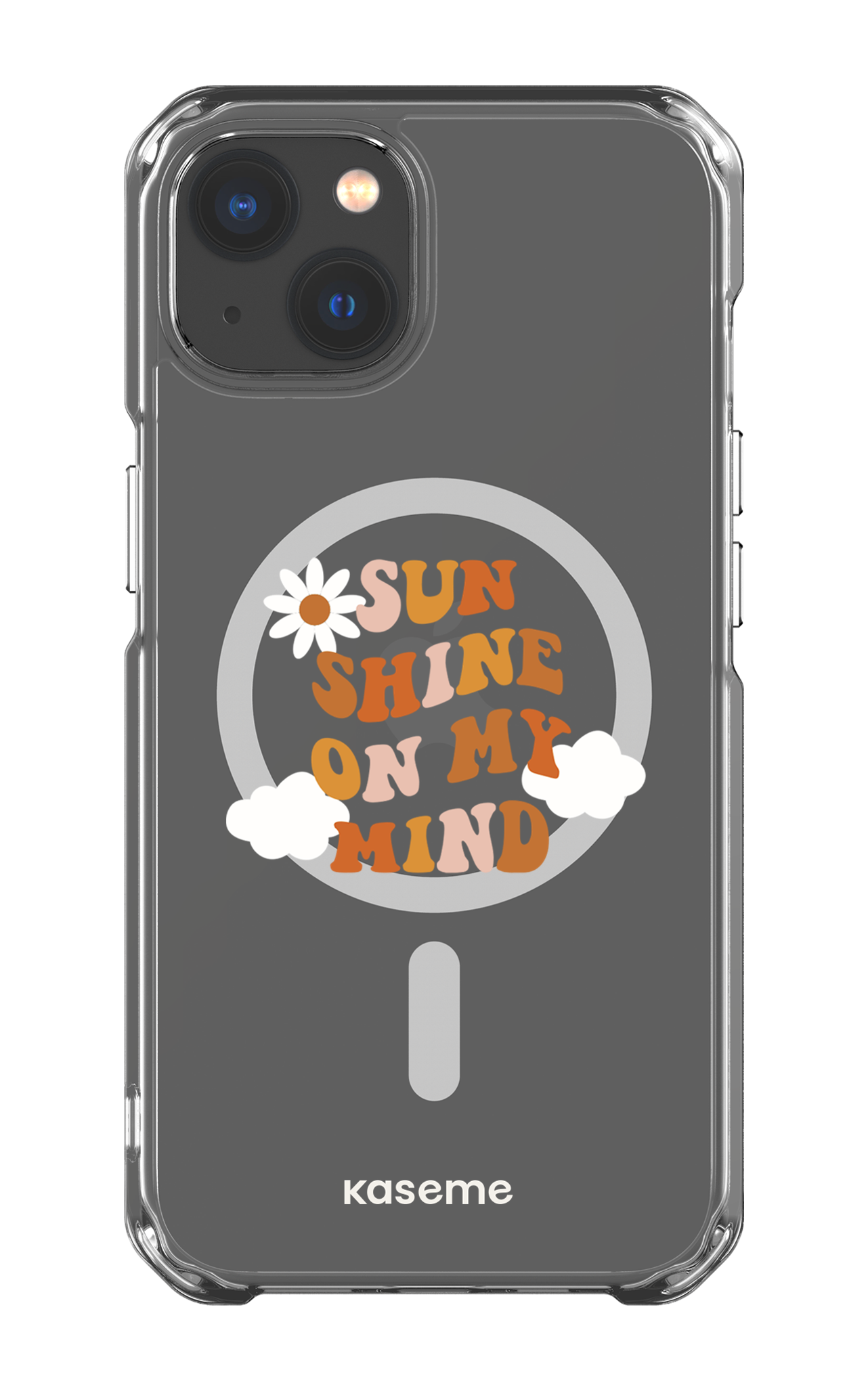 iPhone 13 Clear Case - Magsafe Cheerful Clear Case -