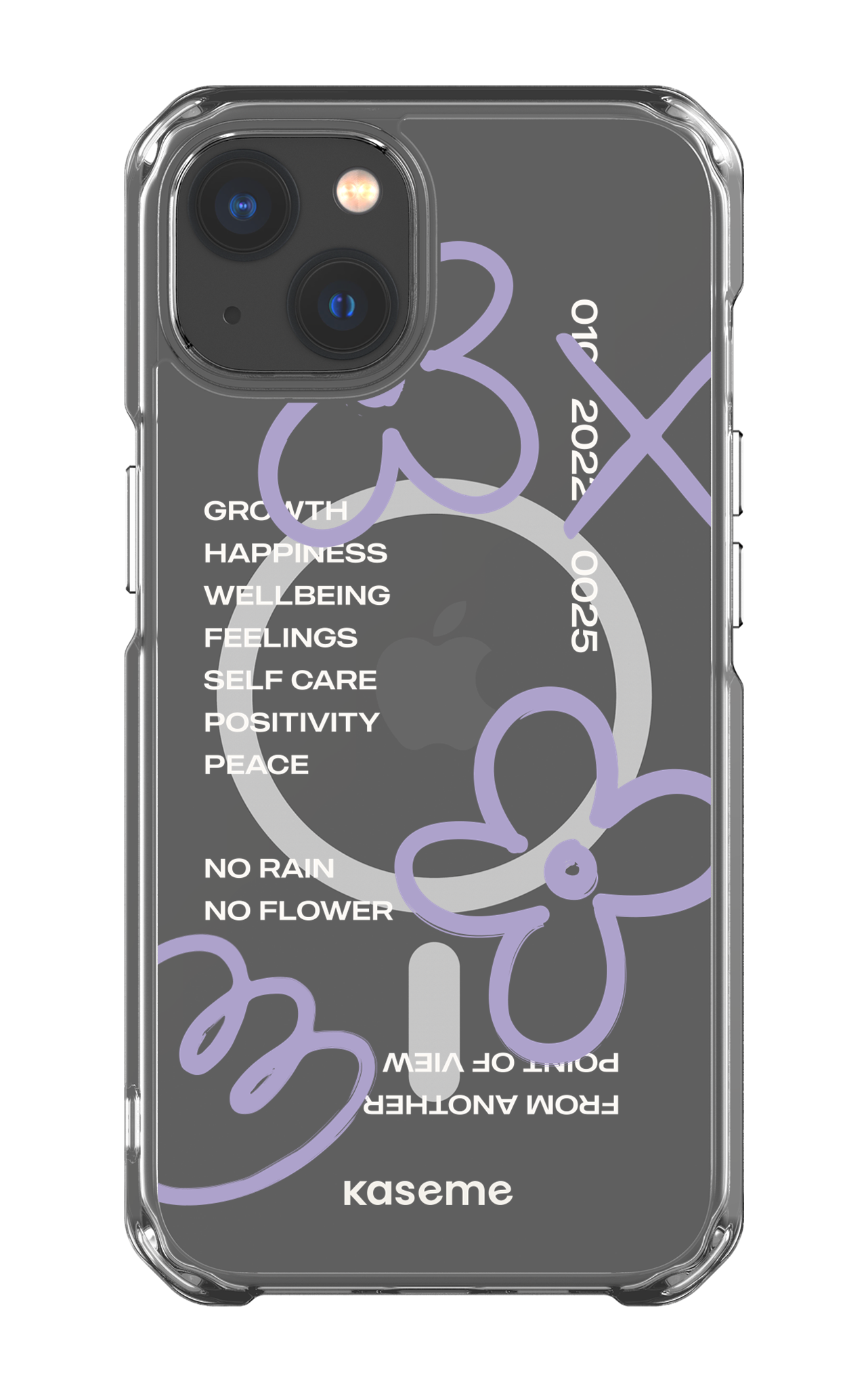iPhone 13 Clear Case - Magsafe Feelings purple Clear Case -