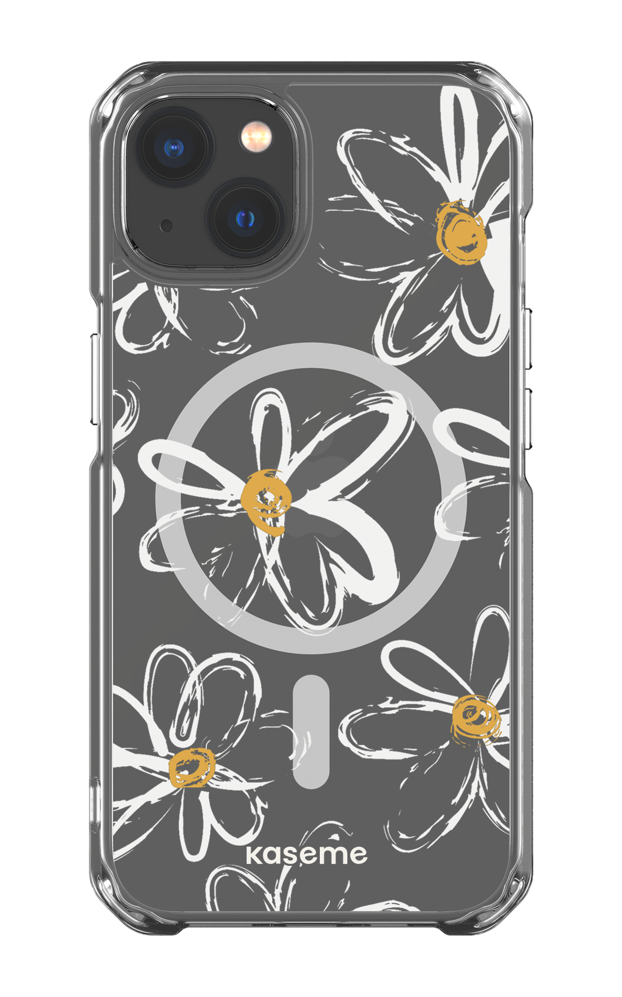 iPhone 13 Clear Case - Magsafe Give me flowers Clear Case -