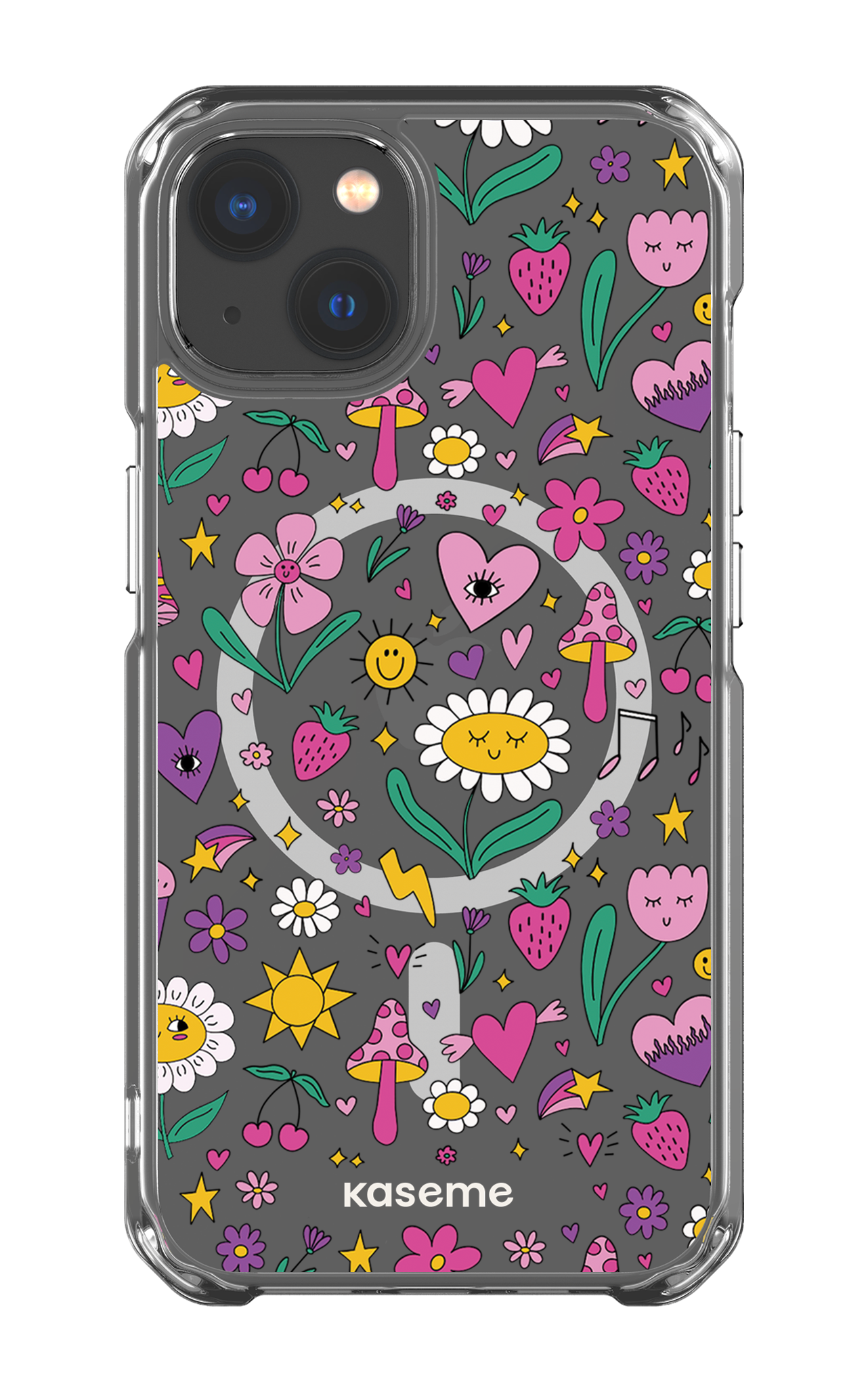 iPhone 13 Clear Case - Magsafe Hypnotize Clear Case -