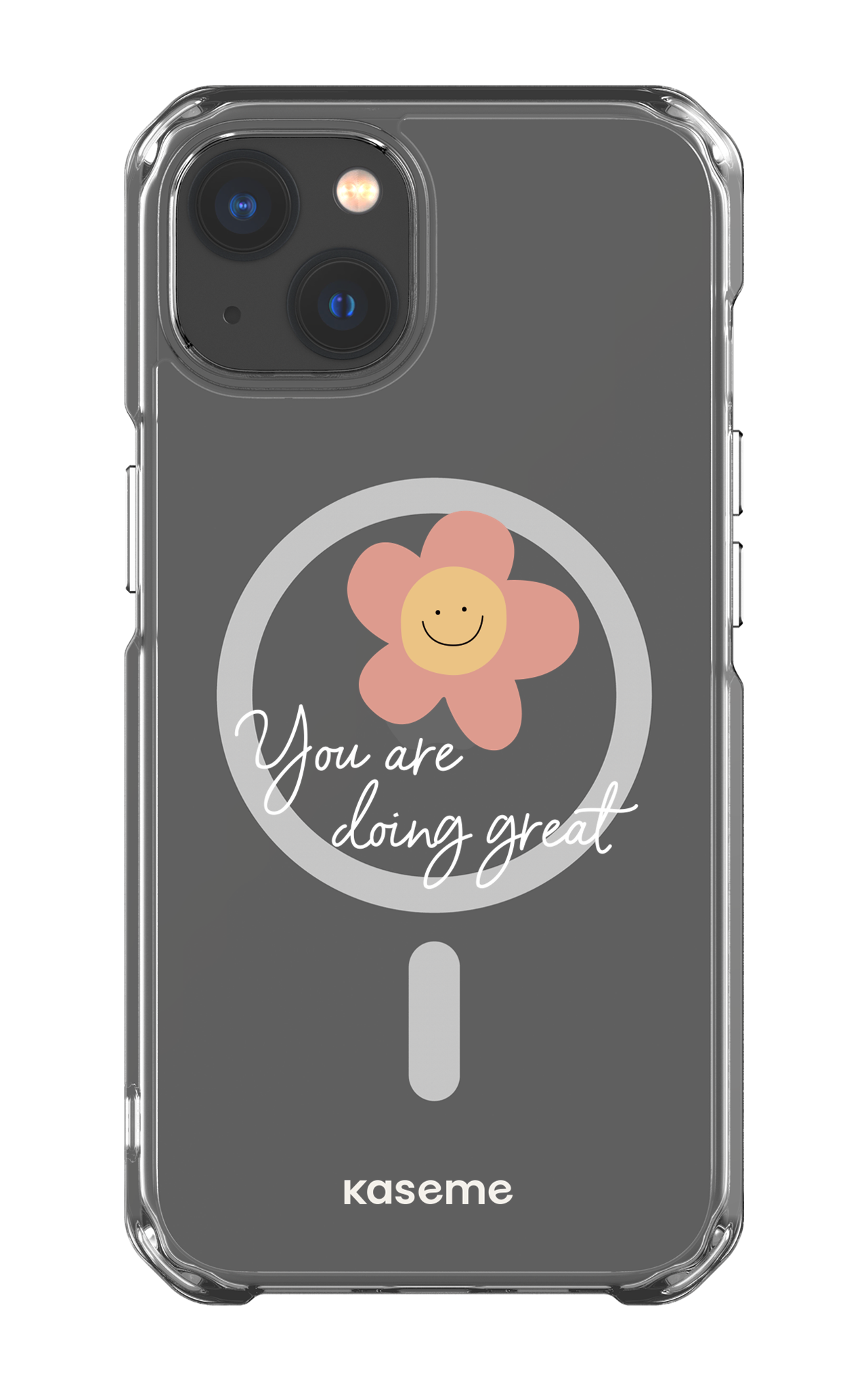 iPhone 13 Clear Case - Magsafe Keep going Clear Case -