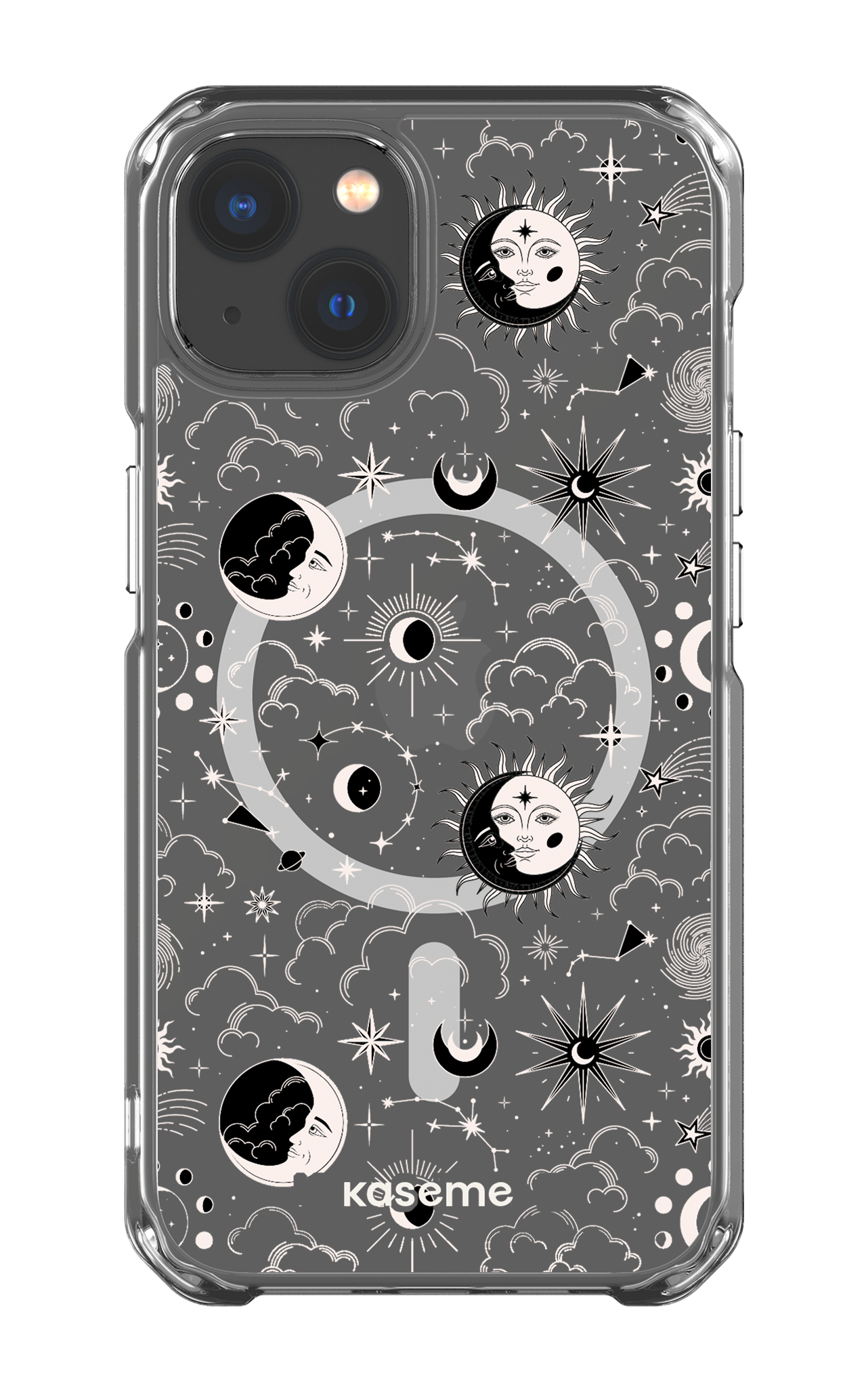 iPhone 13 Clear Case - Magsafe Milky Way White Clear Case -