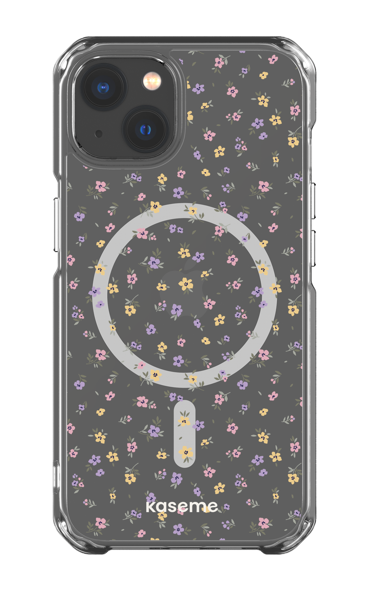 iPhone 13 Clear Case - Magsafe Porcelain Blossom Clear Case -