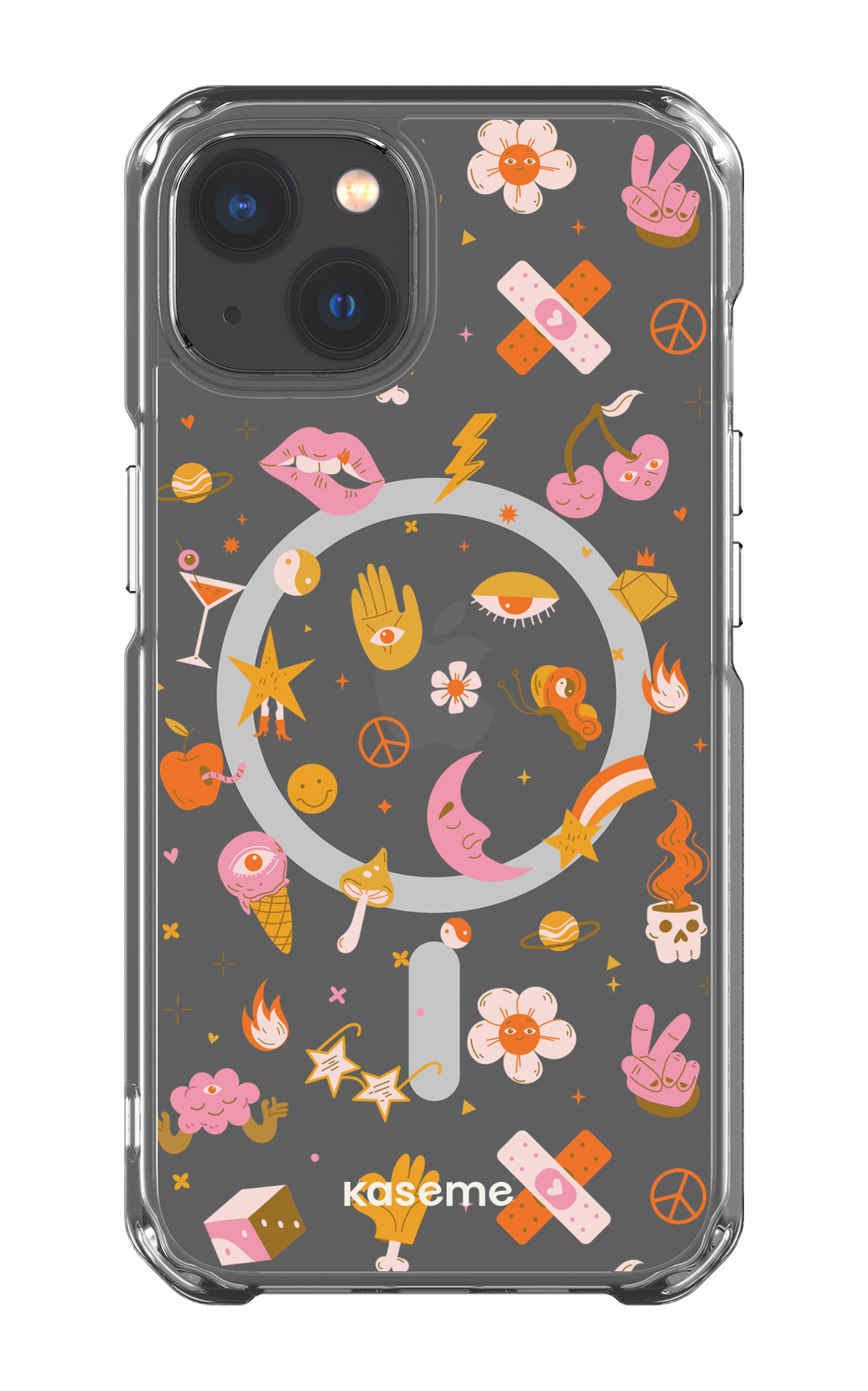 iPhone 13 Clear Case - Magsafe Psycho Clear Case -