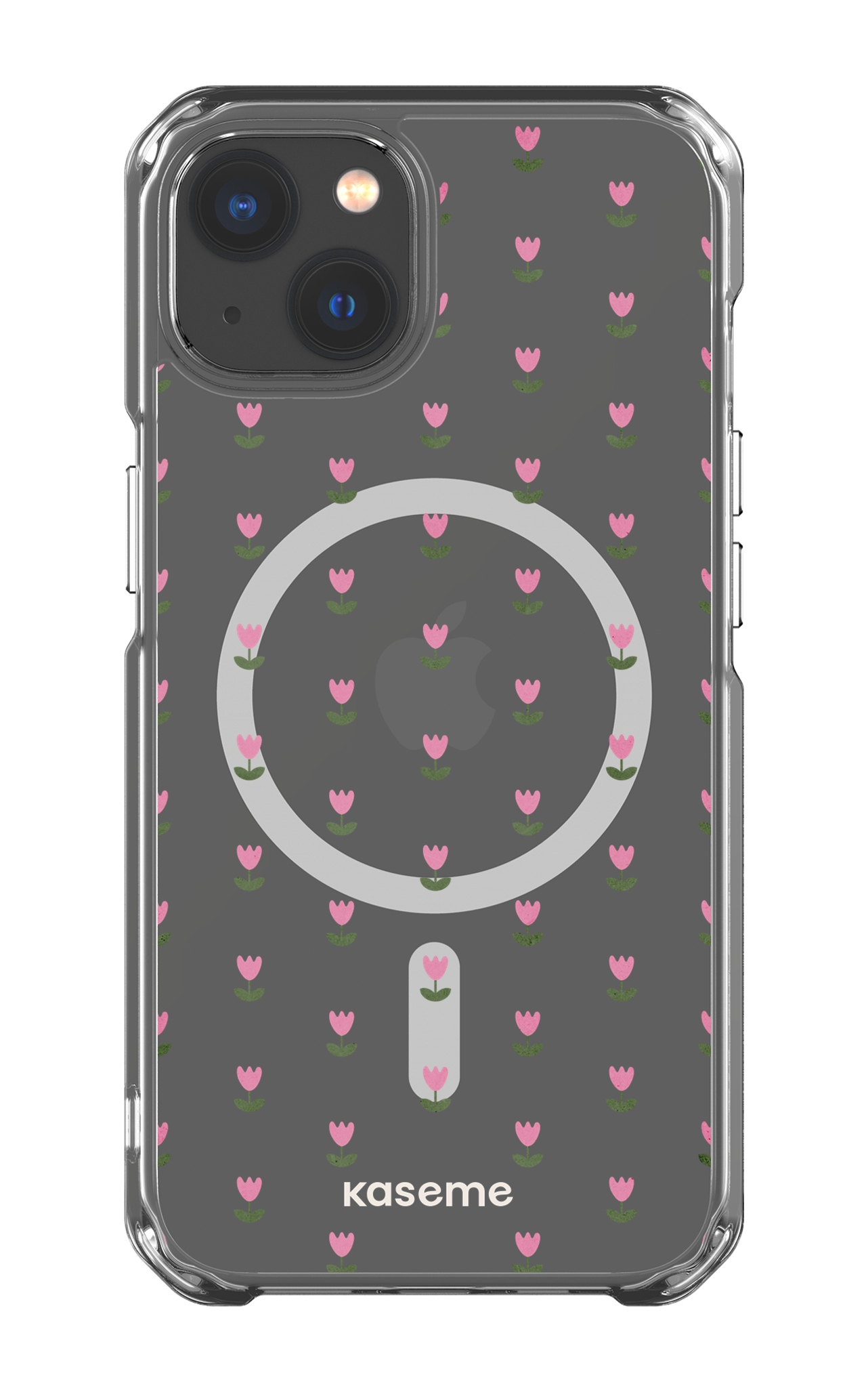 iPhone 13 Clear Case - Magsafe Triumph Pink Clear Case -