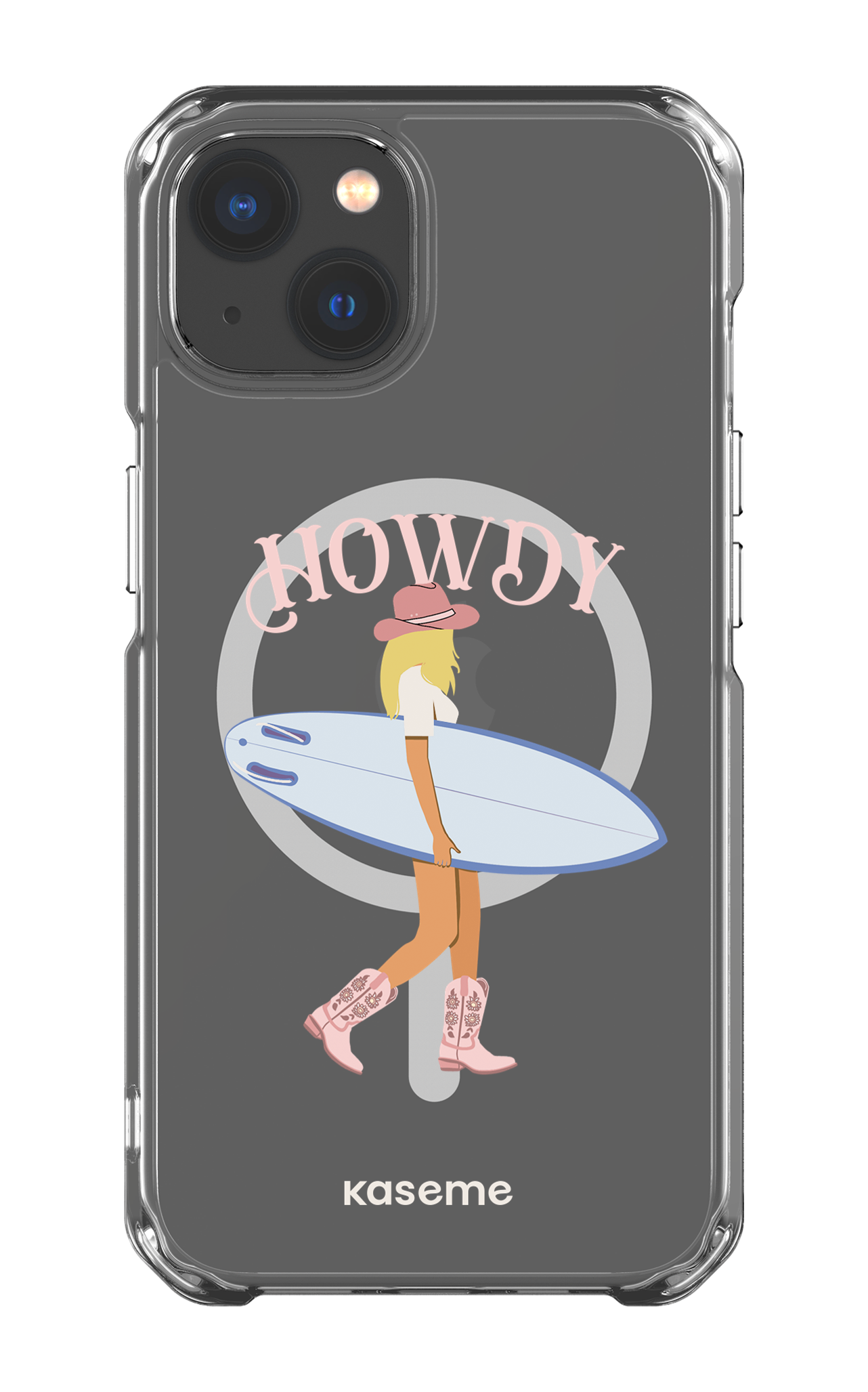 iPhone 13 Clear Case - Magsafe Westsea Pink Clear Case -