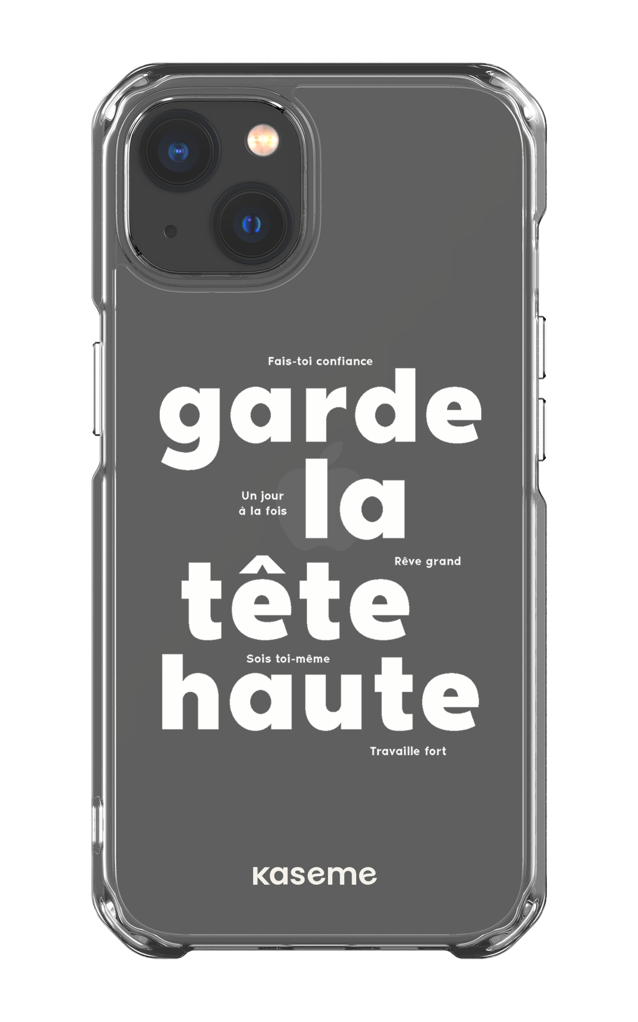 iPhone 13 Clear Case État d'esprit Clear Case -