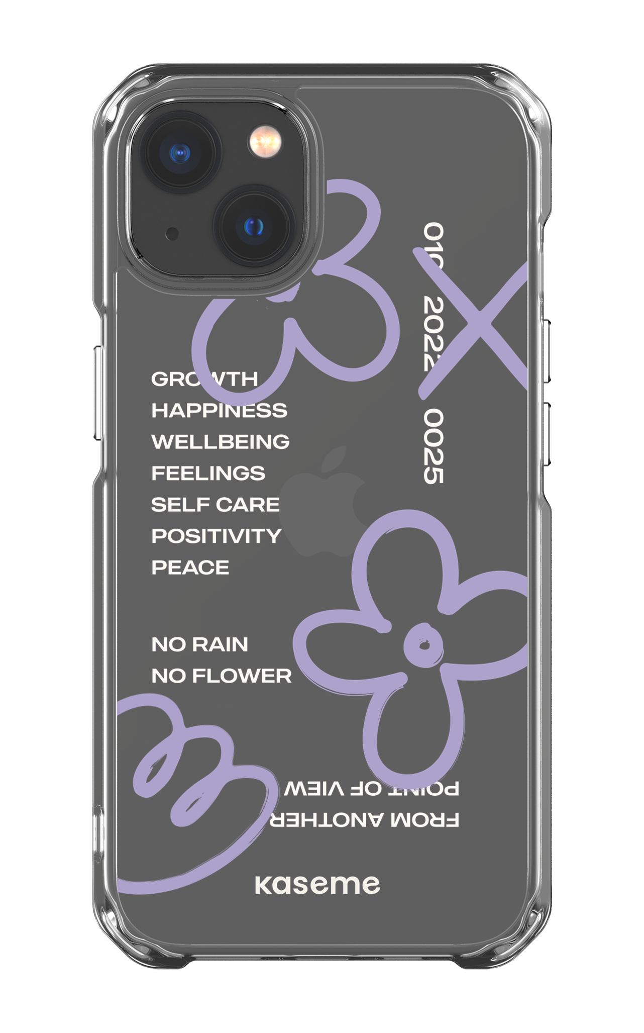 iPhone 13 Clear Case Feelings purple Clear Case -