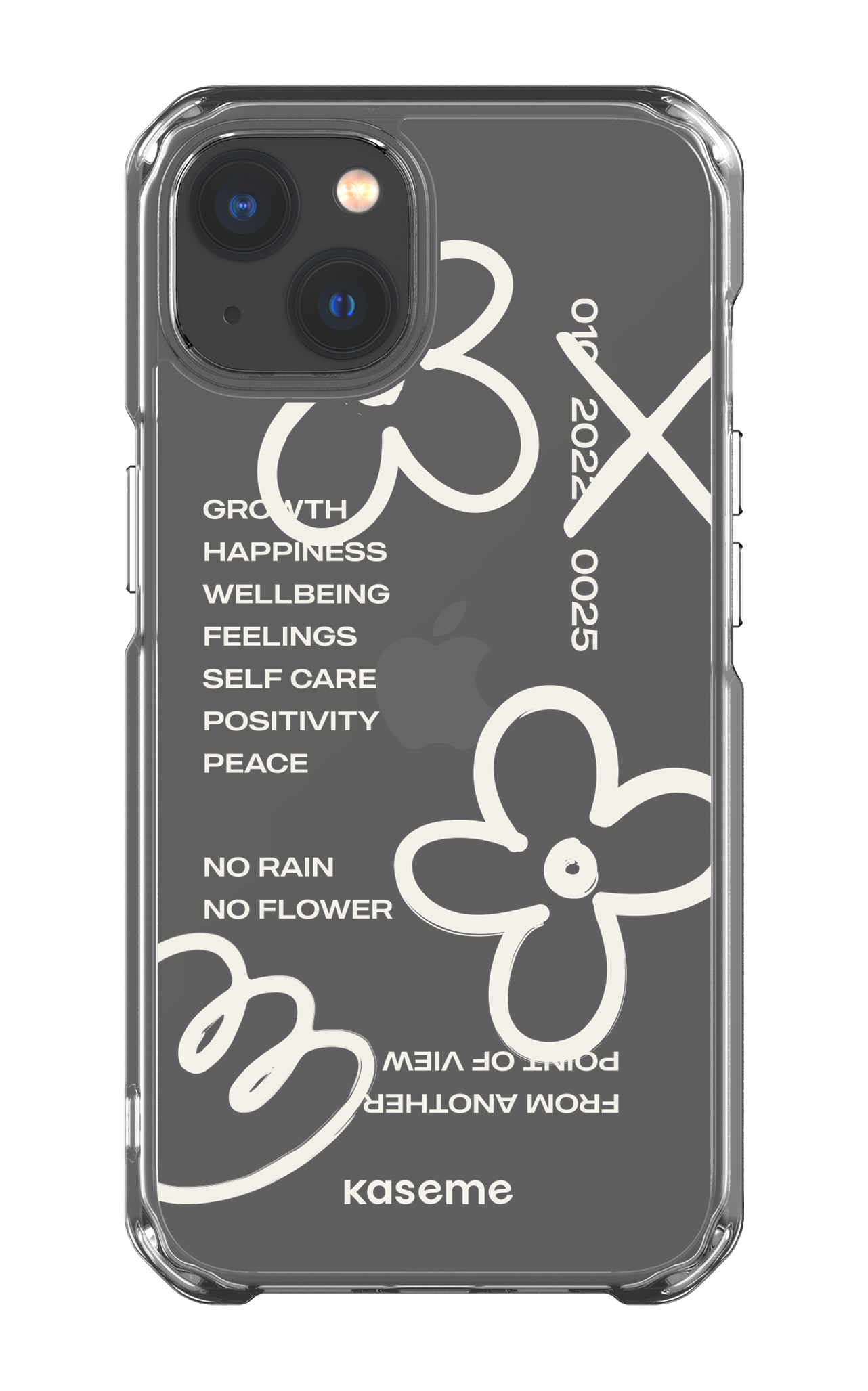 iPhone 13 Clear Case Feelings white Clear Case -