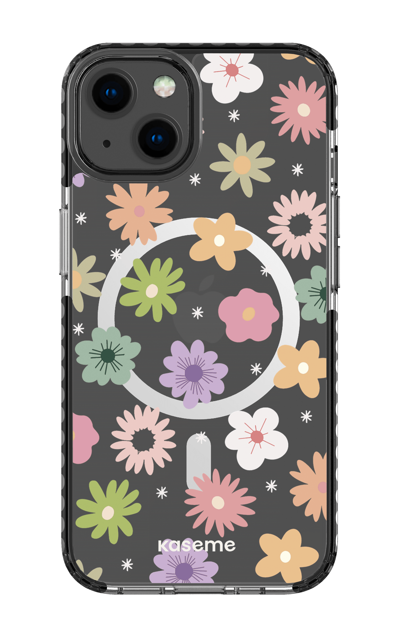 iPhone 13 Clear Case Magsafe - Black Adore small clear case -