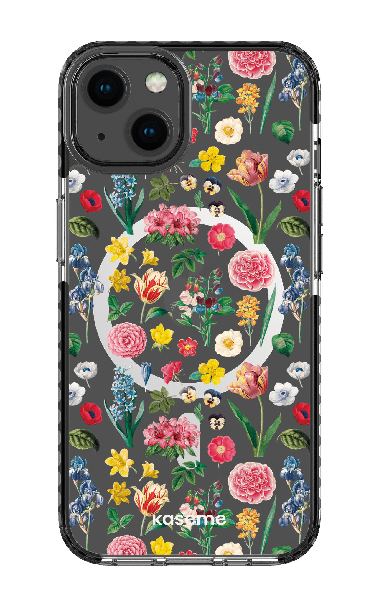 iPhone 13 Clear Case Magsafe - Black Amelia Clear Case -