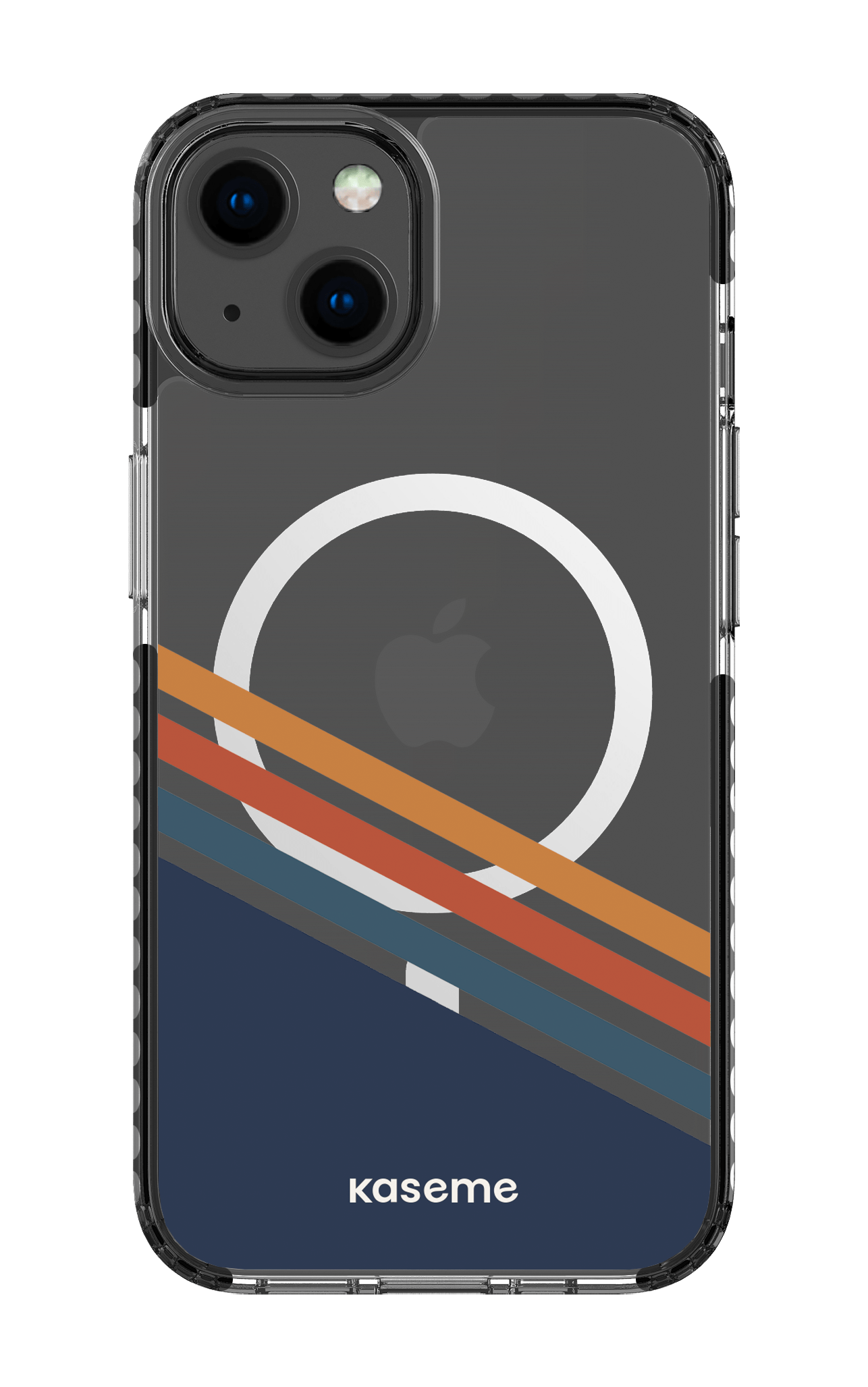 iPhone 13 Clear Case Magsafe - Black Bitter Clear Case -