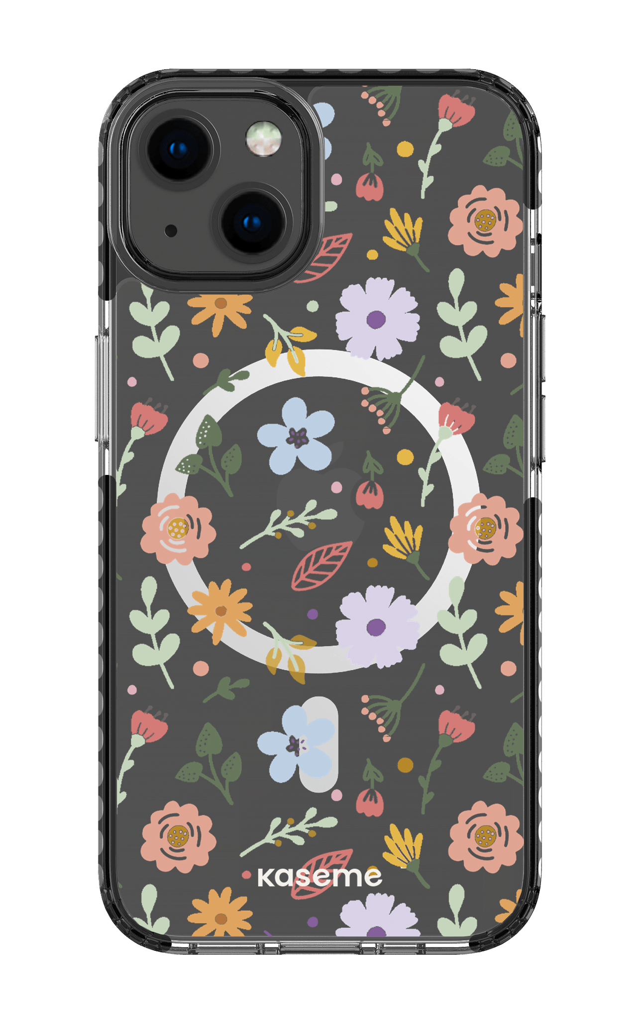 iPhone 13 Clear Case Magsafe - Black Charm clear case -