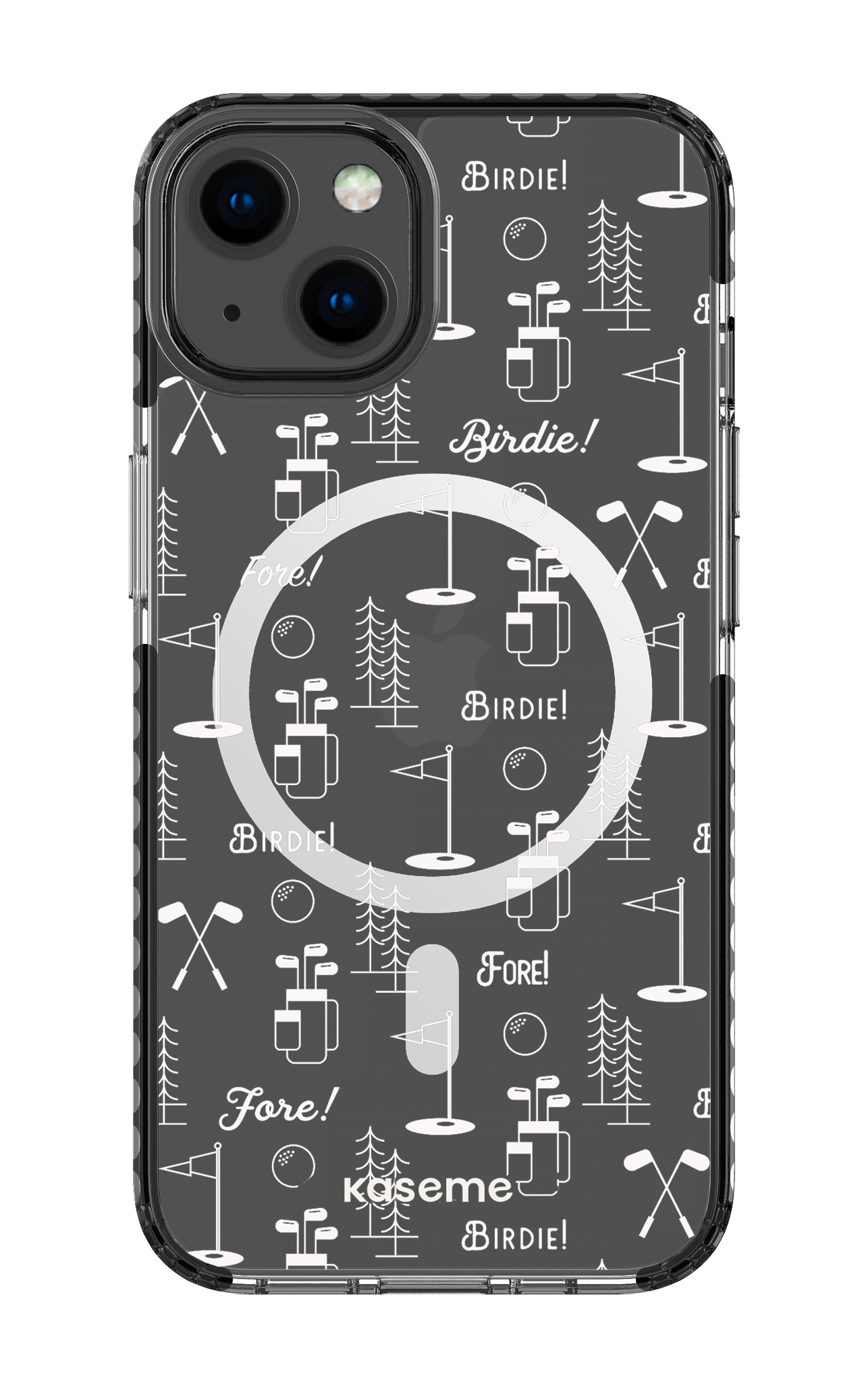 iPhone 13 Clear Case Magsafe - Black Fore clear case -