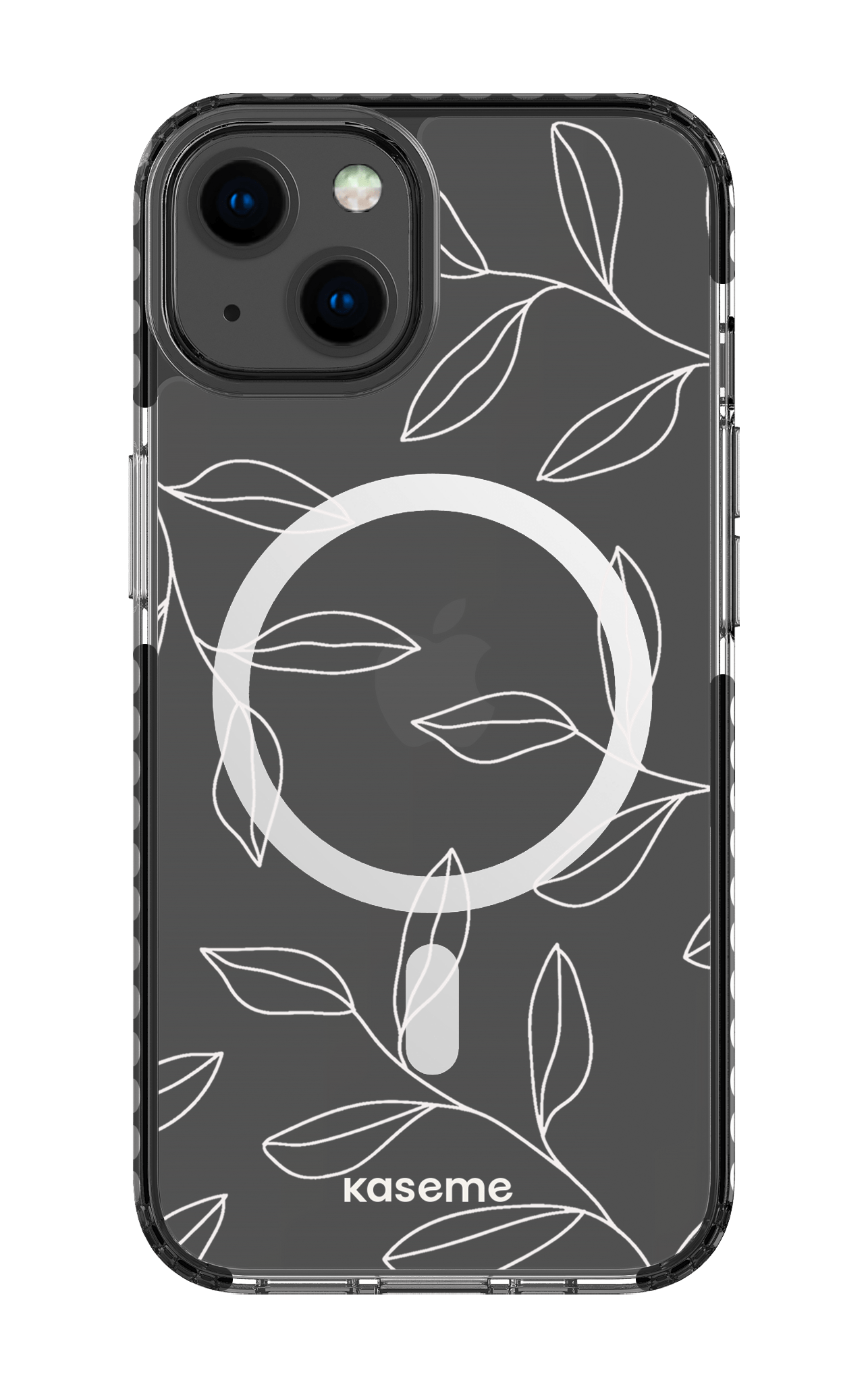 iPhone 13 Clear Case Magsafe - Black Gloomy Clear Case -