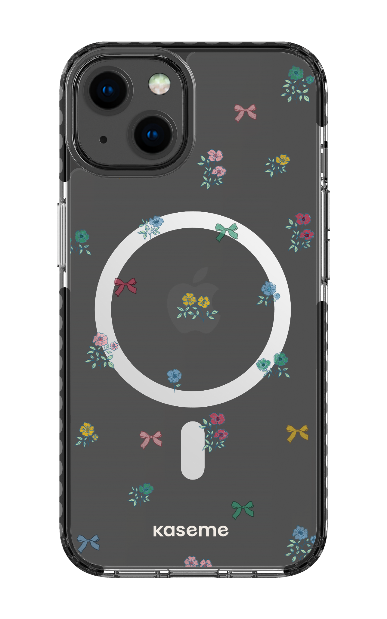 iPhone 13 Clear Case Magsafe - Black Graceful Clear Case -