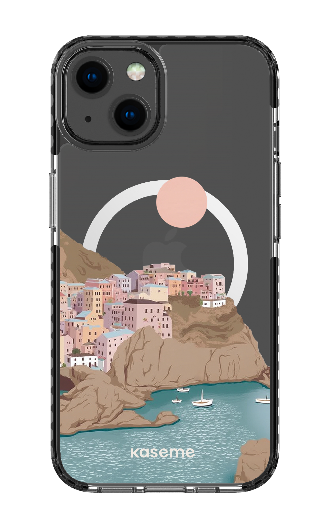 iPhone 13 Clear Case Magsafe - Black Mediterrana Clear Case -