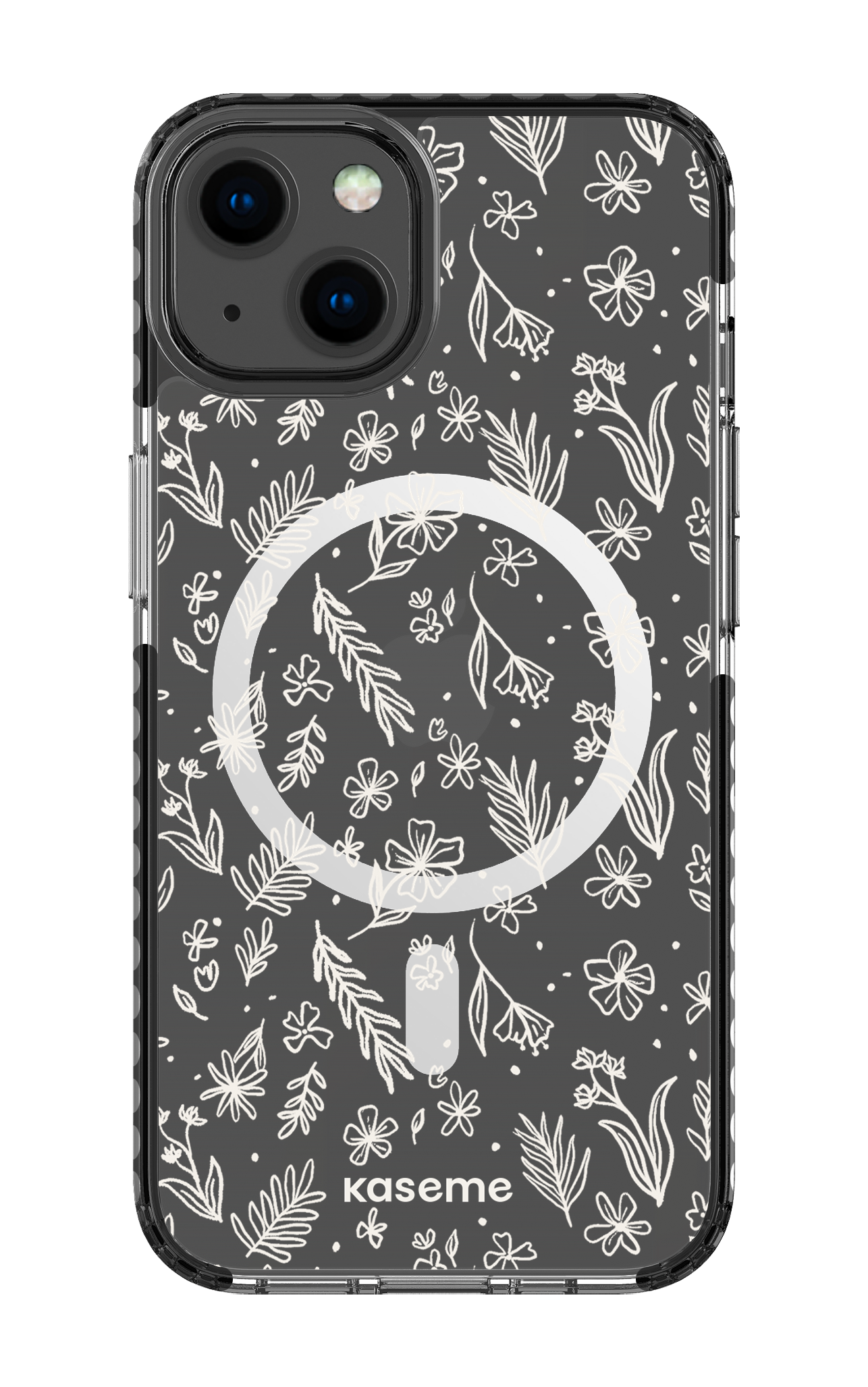 iPhone 13 Clear Case Magsafe - Black Olive Branch Clear Case -